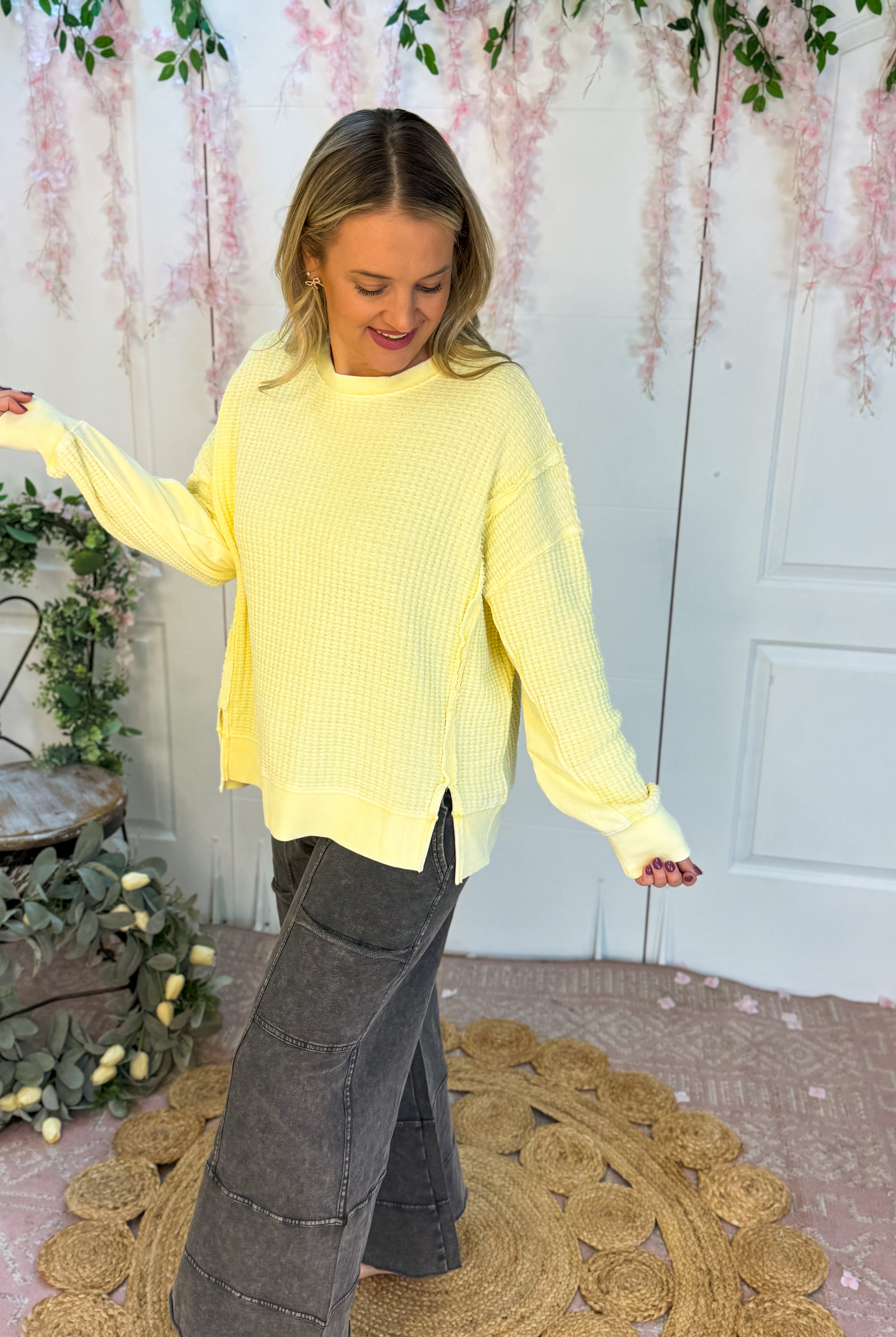 Sunshine Pullover-110 Long Sleeve Top-easel-The Lovely Closet, Women's Fashion Boutique in Alexandria, KY