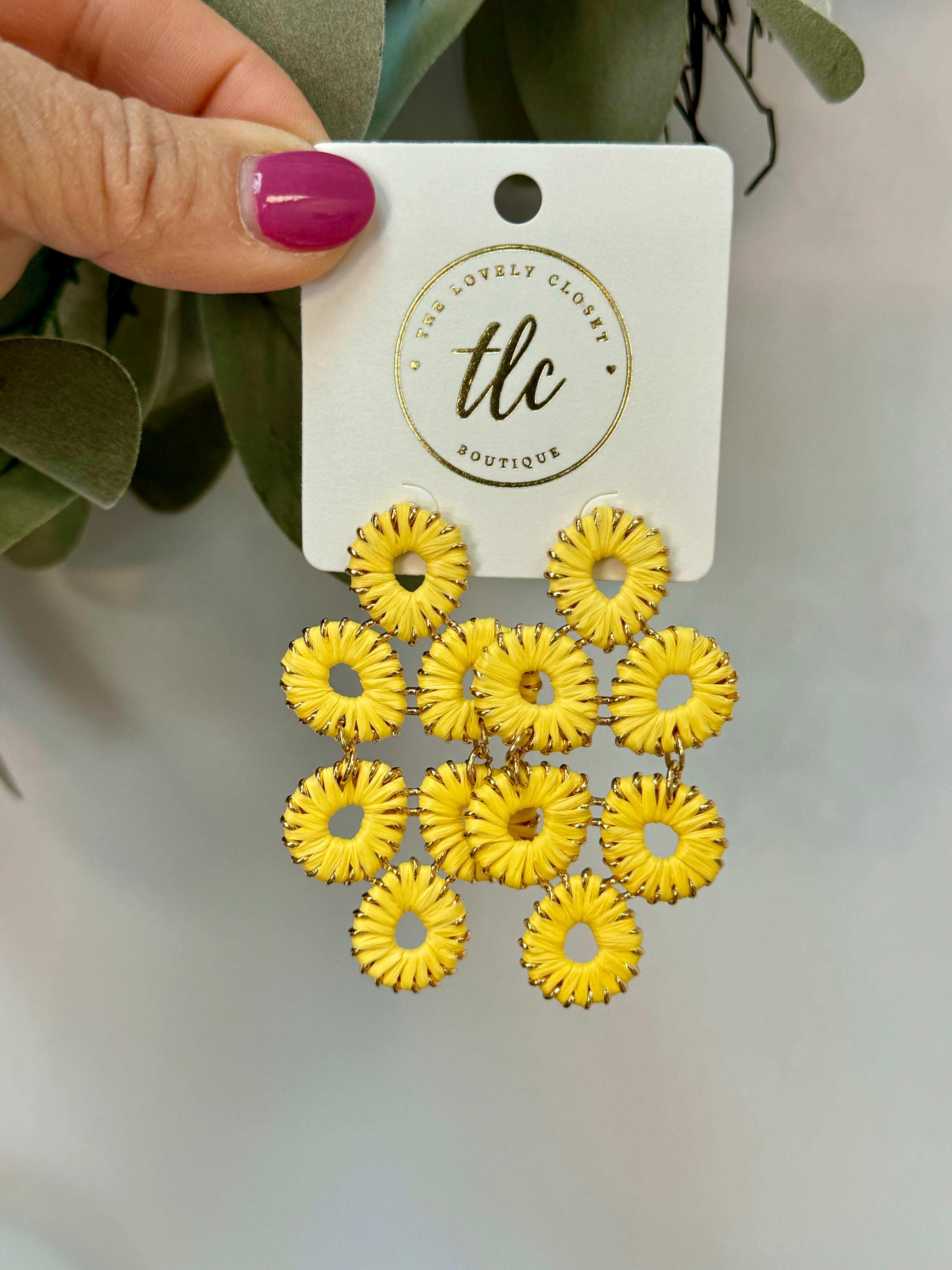 Sunshine Party Earrings-Earrings-The Lovely Closet-The Lovely Closet, Women's Fashion Boutique in Alexandria, KY