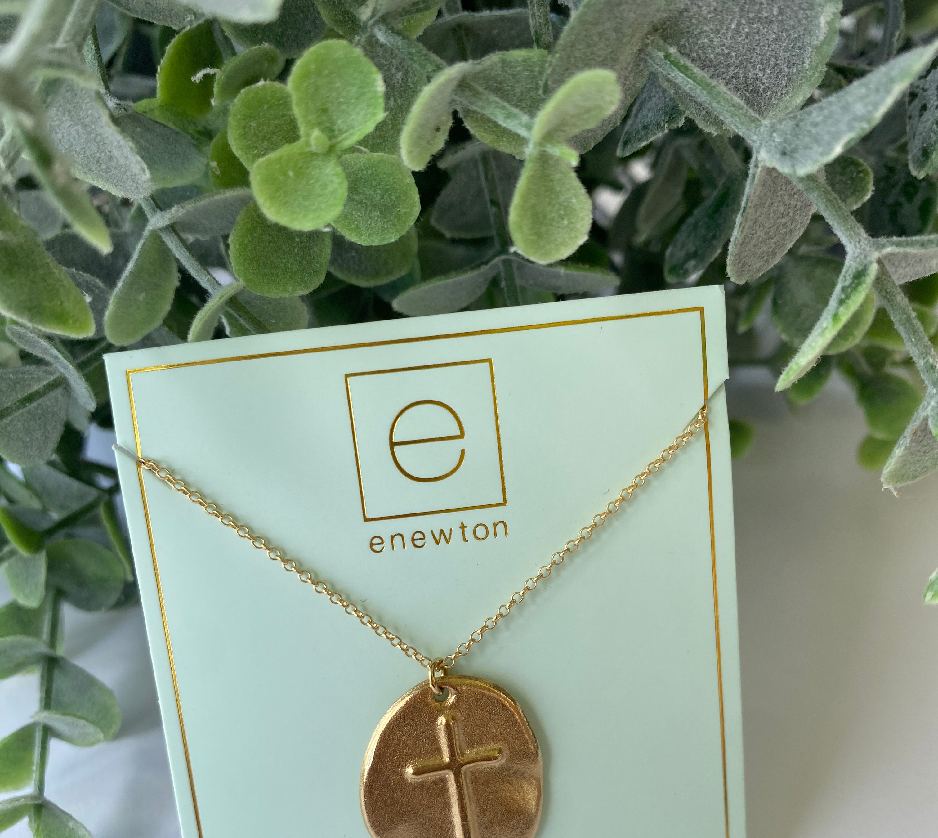 16" Inspire Gold Charm Necklace-260 eNewton-eNewton-The Lovely Closet, Women's Fashion Boutique in Alexandria, KY