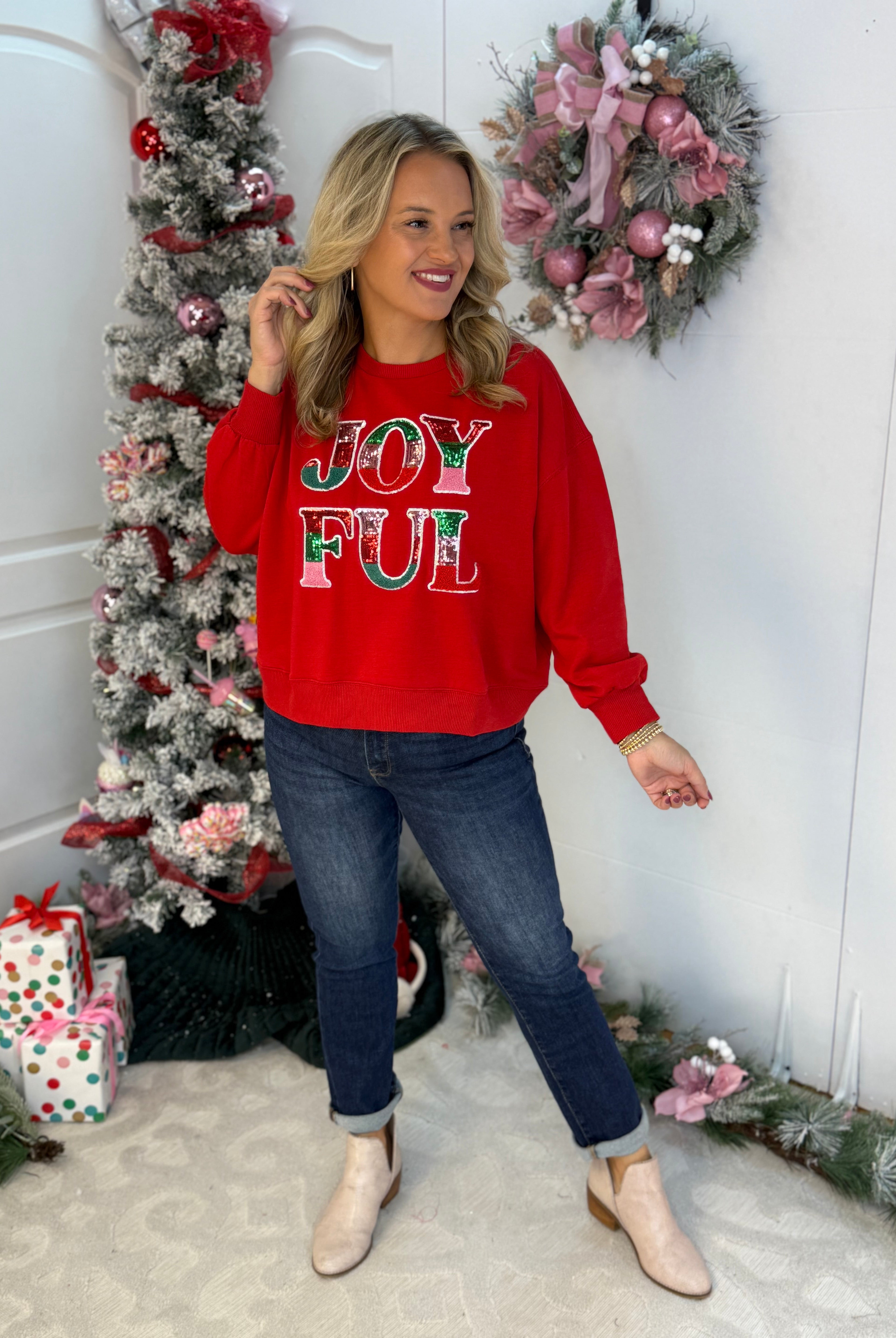 Millie Joyful Pullover-150 Sweatshirts-Mary Square-The Lovely Closet, Women's Fashion Boutique in Alexandria, KY