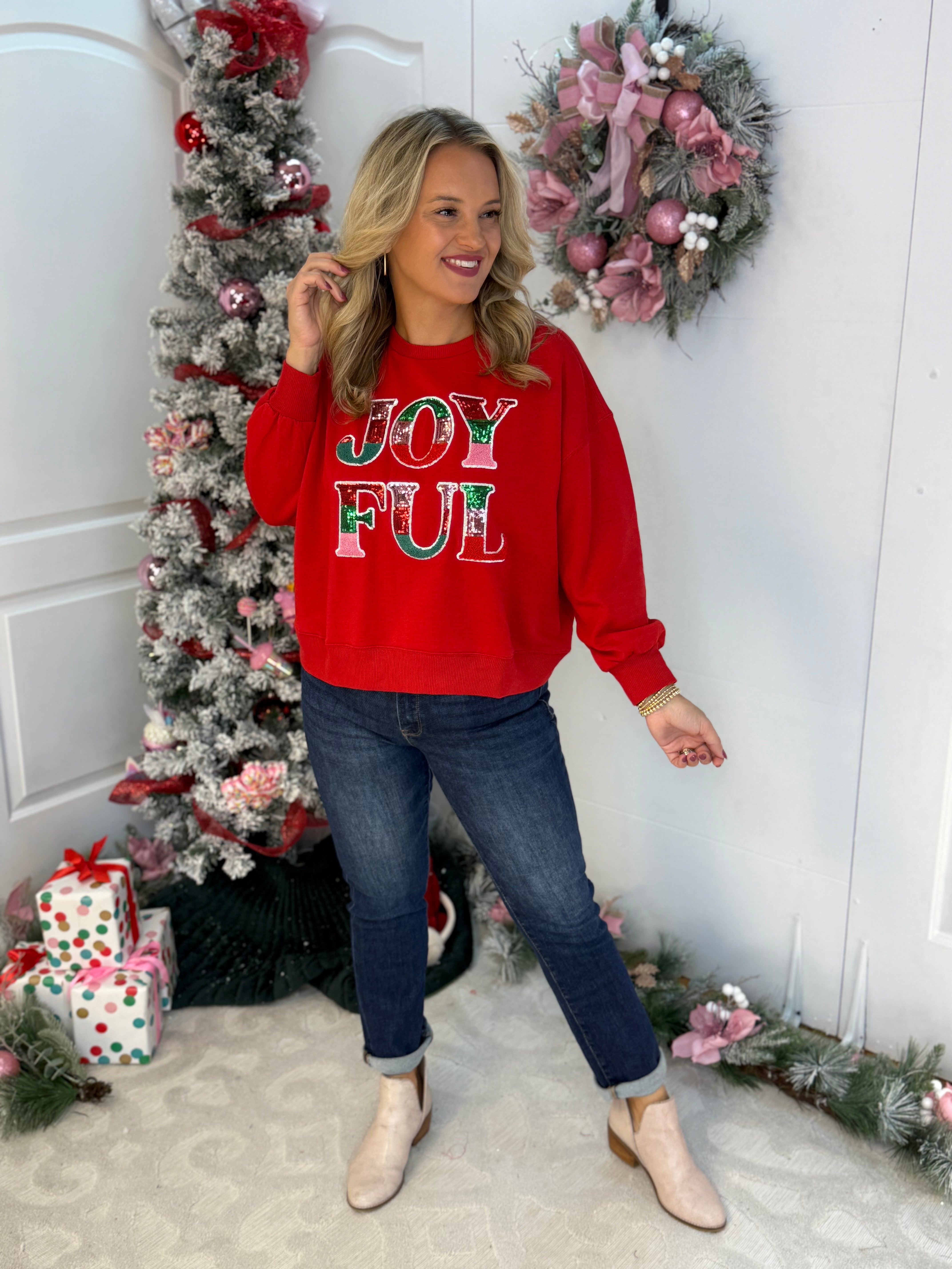 Millie Joyful Pullover-150 Sweatshirts-Mary Square-The Lovely Closet, Women's Fashion Boutique in Alexandria, KY