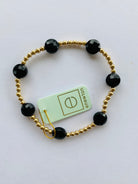 Admire Gold 3MM Bracelet - Faceted Onyx-260 eNewton-eNewton-The Lovely Closet, Women's Fashion Boutique in Alexandria, KY