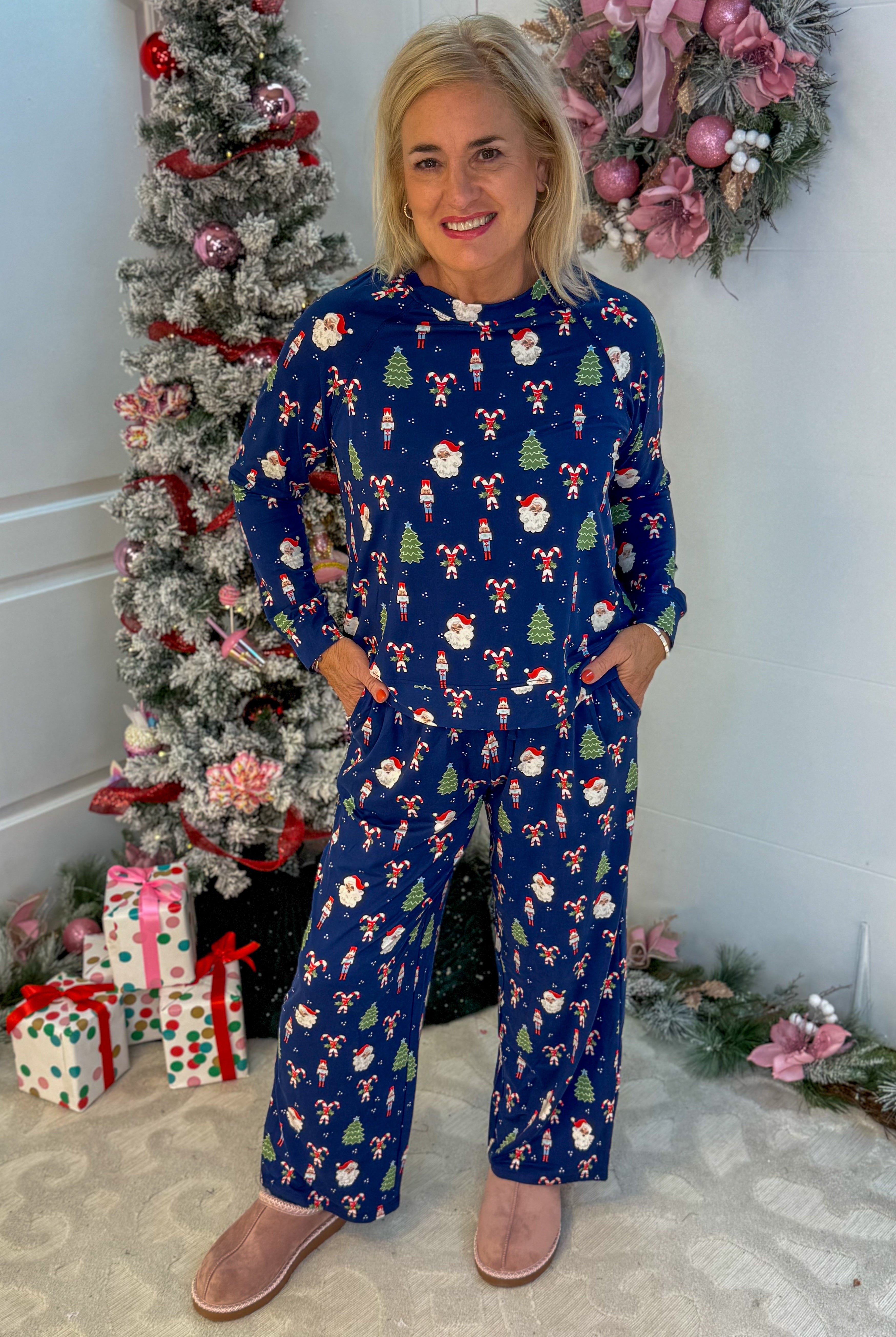 Mary Square Peppermint Pine Family - Womens-350 Holiday-Mary Square-The Lovely Closet, Women's Fashion Boutique in Alexandria, KY