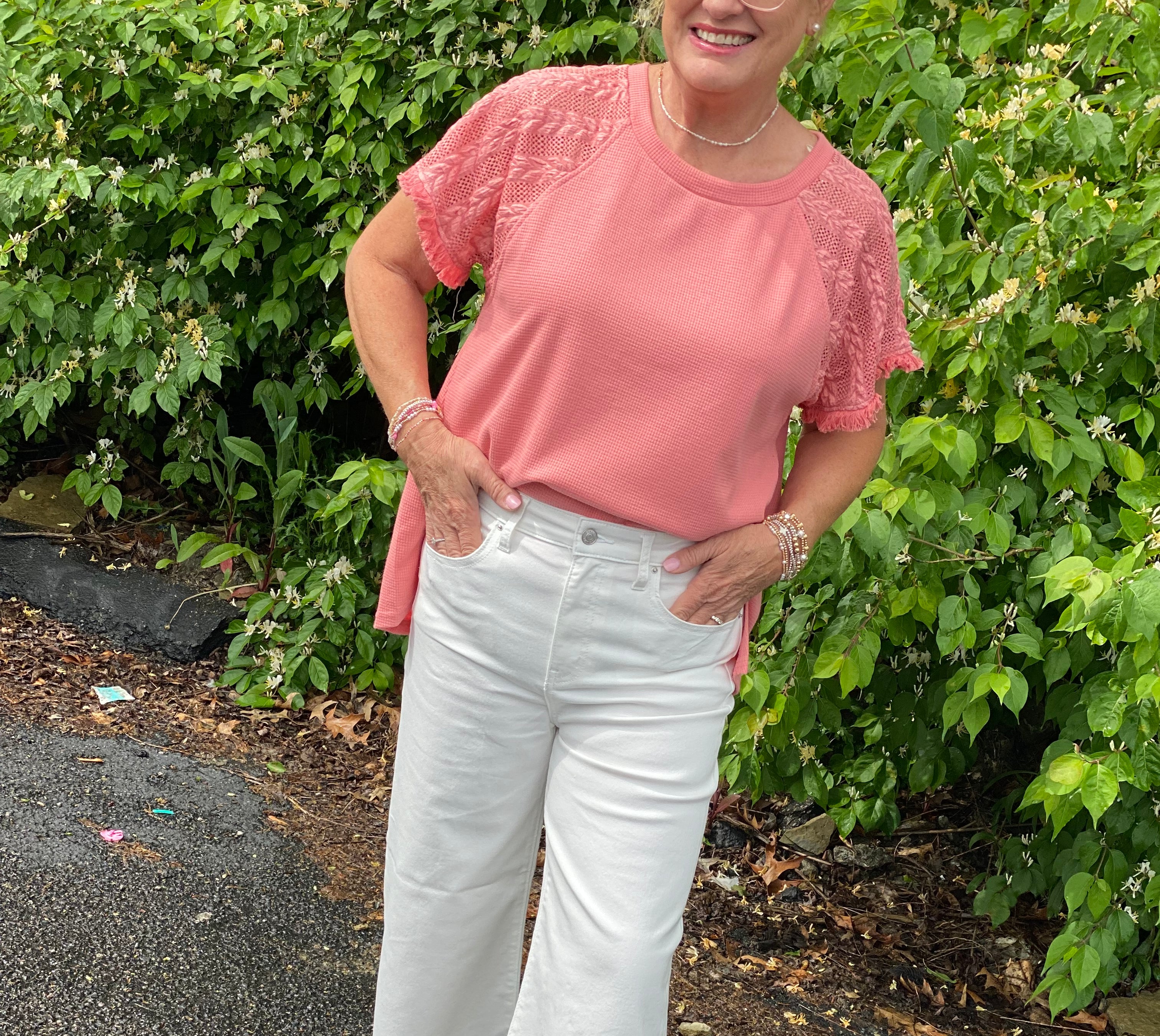 Cropped Summer White Pants-bottoms-The Lovely Closet-The Lovely Closet, Women's Fashion Boutique in Alexandria, KY