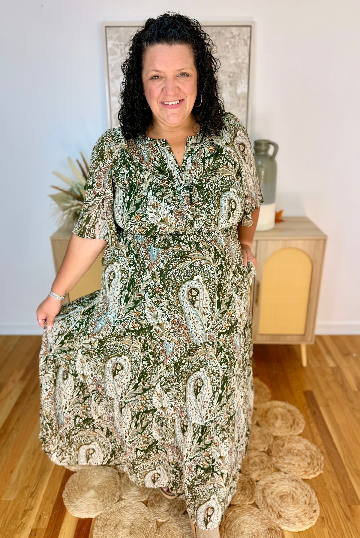 Seasonal Statement Maxi Dress-180 Dresses-She + Sky-The Lovely Closet, Women's Fashion Boutique in Alexandria, KY