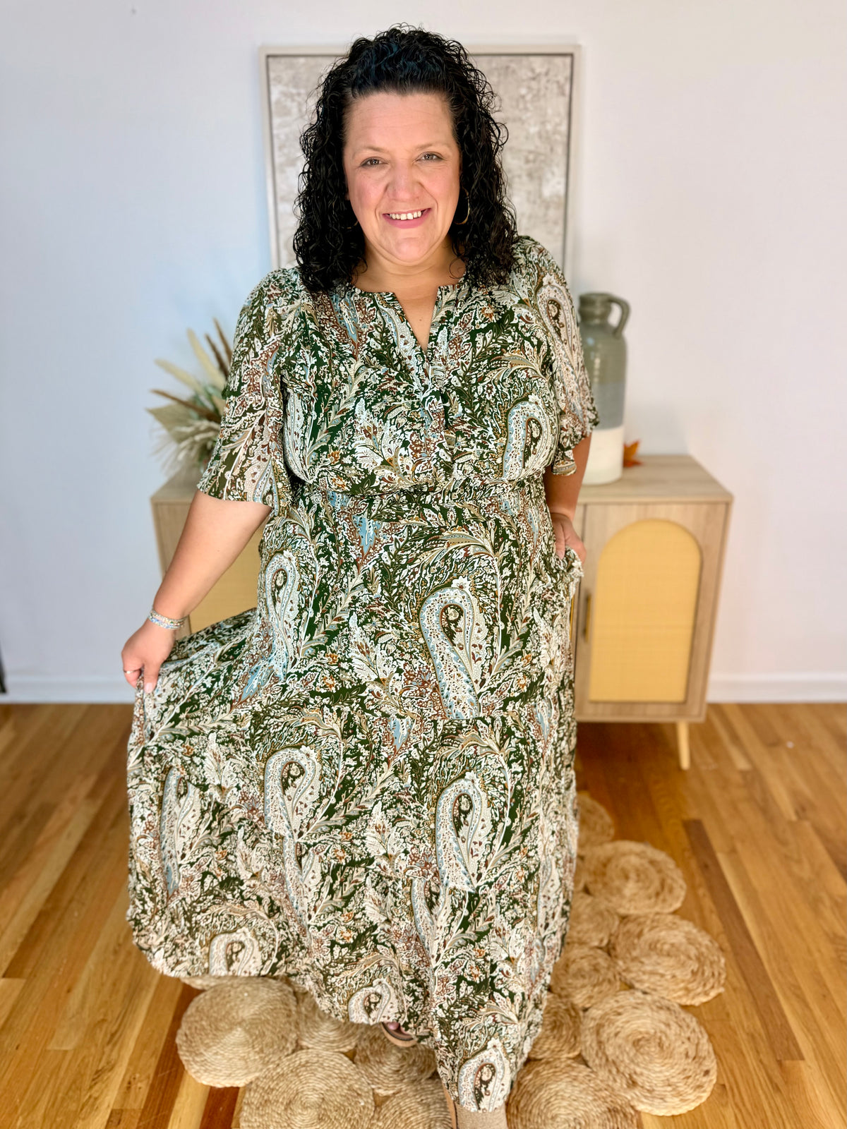 Seasonal Statement Maxi Dress-180 Dresses-She + Sky-The Lovely Closet, Women's Fashion Boutique in Alexandria, KY