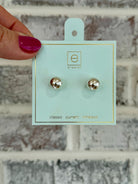 Classic 10mm Silver Ball Stud Earring-260 eNewton-eNewton-The Lovely Closet, Women's Fashion Boutique in Alexandria, KY
