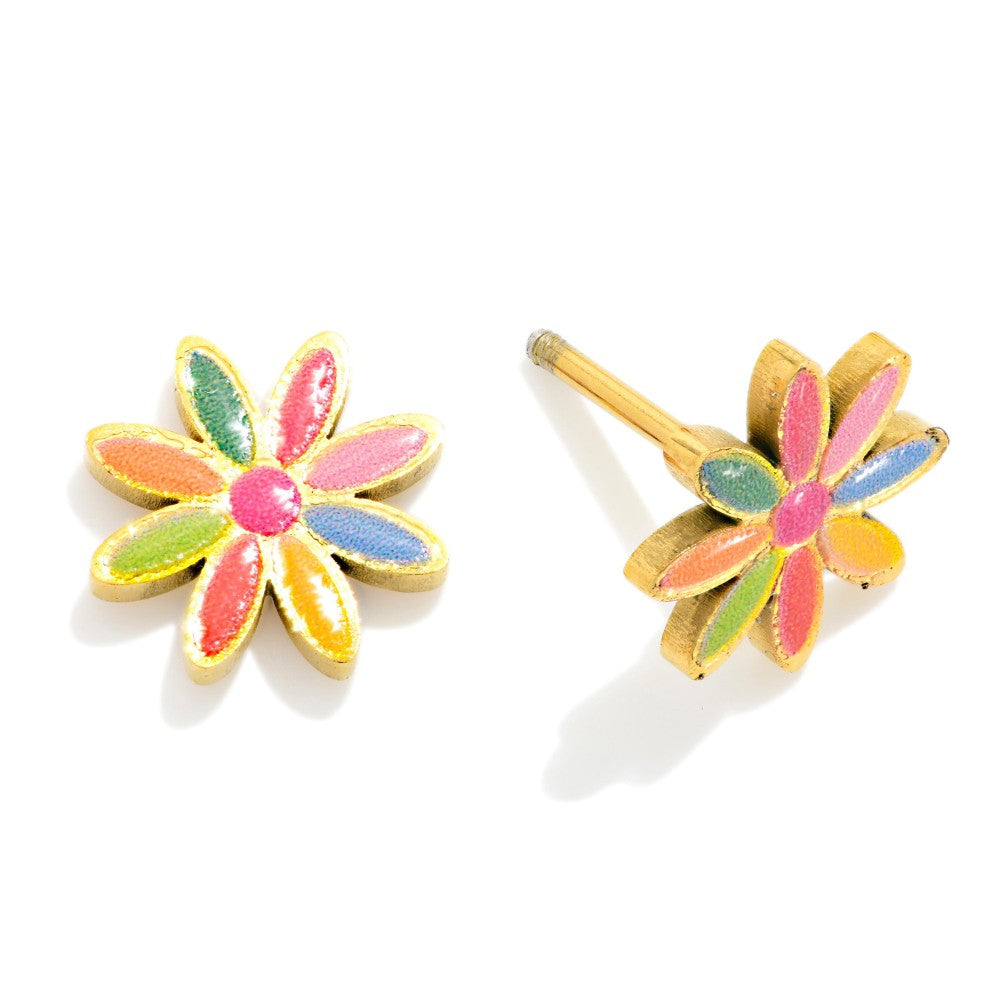 Daisy Stud with Screw Back-250 Jewelry-judson-The Lovely Closet, Women's Fashion Boutique in Alexandria, KY