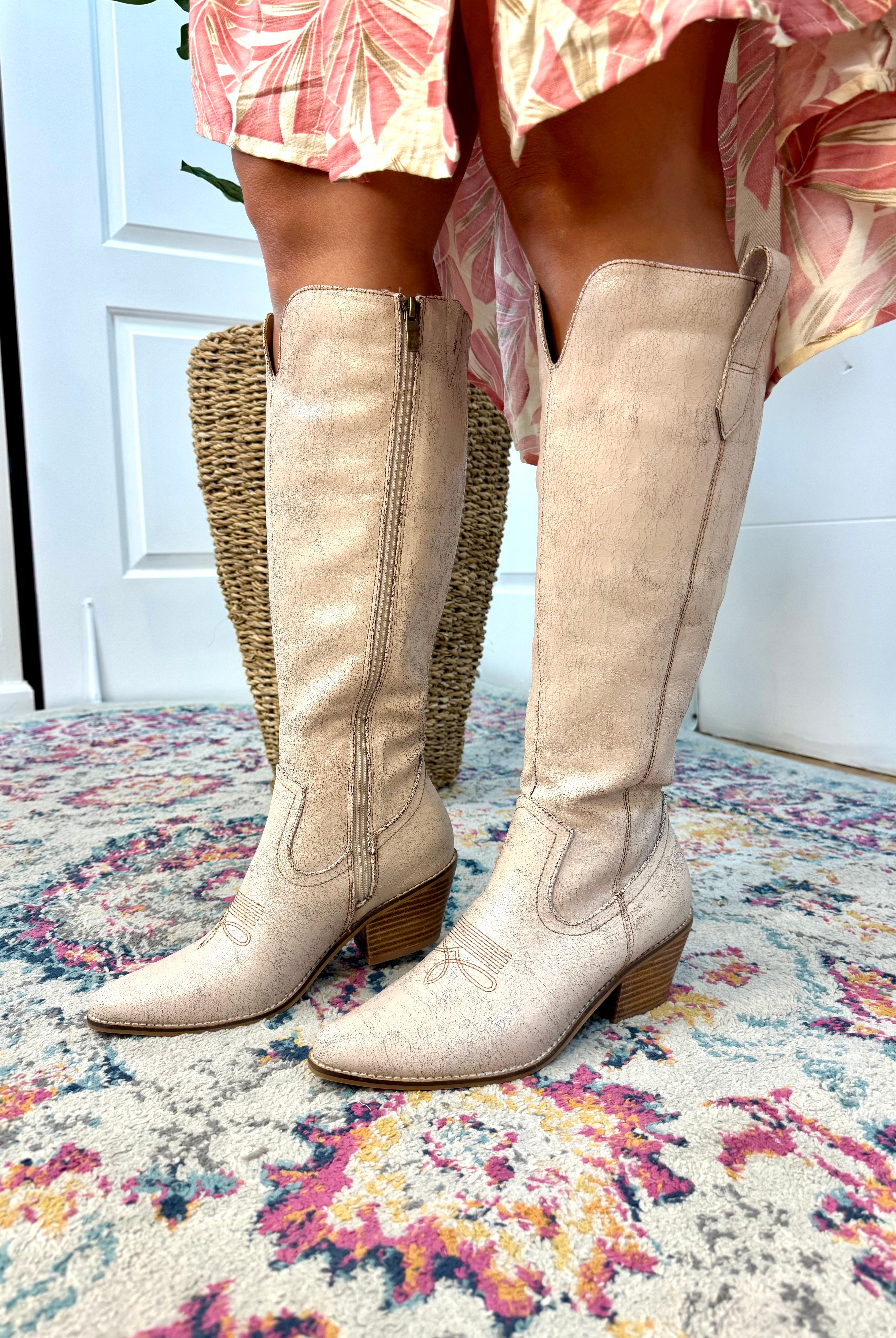 Corkys Hat's Off - Putty Crackle Boot-270 Shoes-Corkys-The Lovely Closet, Women's Fashion Boutique in Alexandria, KY