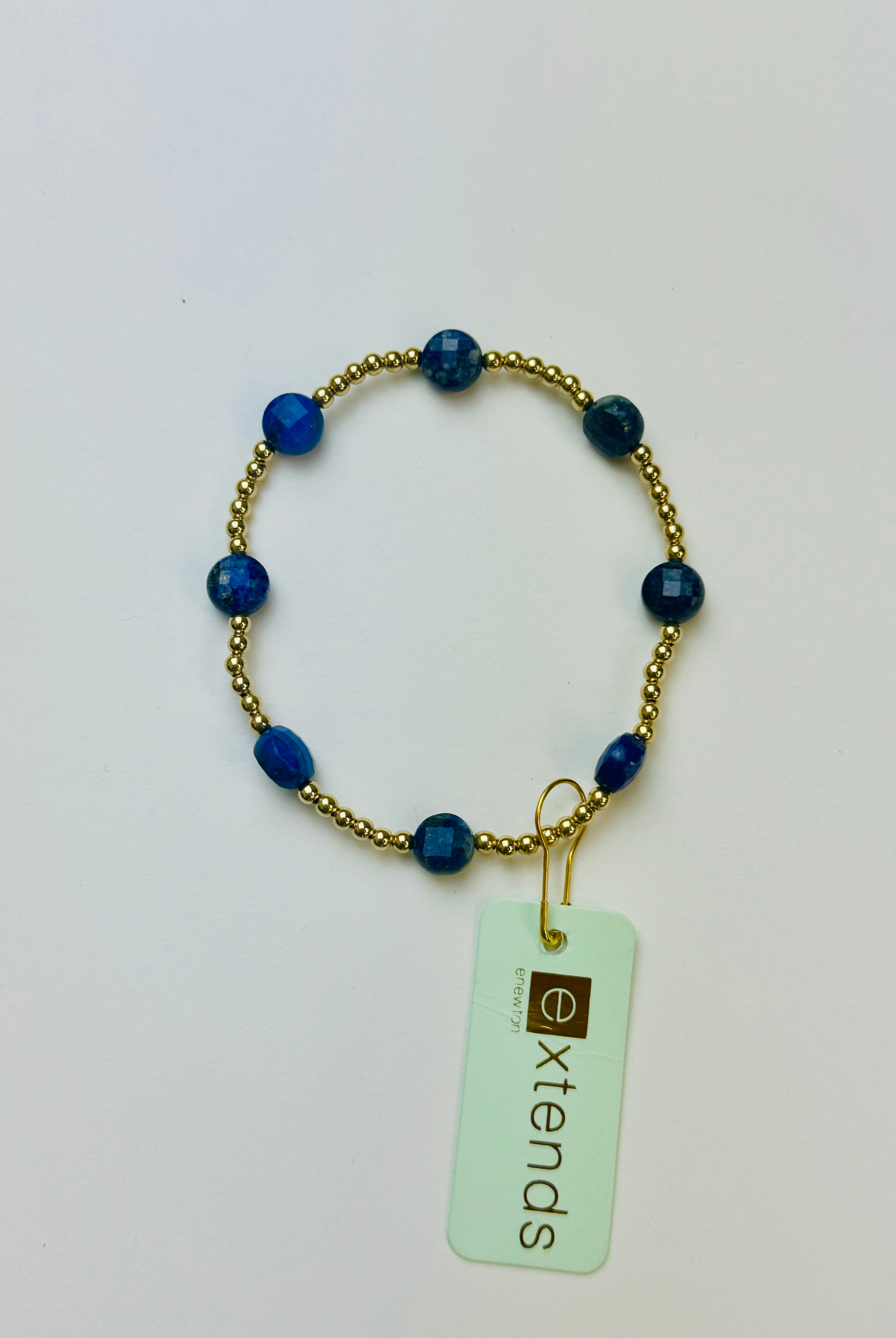 EXTENDS Admire Gold 3MM Bracelet - Lapis-260 eNewton-eNewton-The Lovely Closet, Women's Fashion Boutique in Alexandria, KY