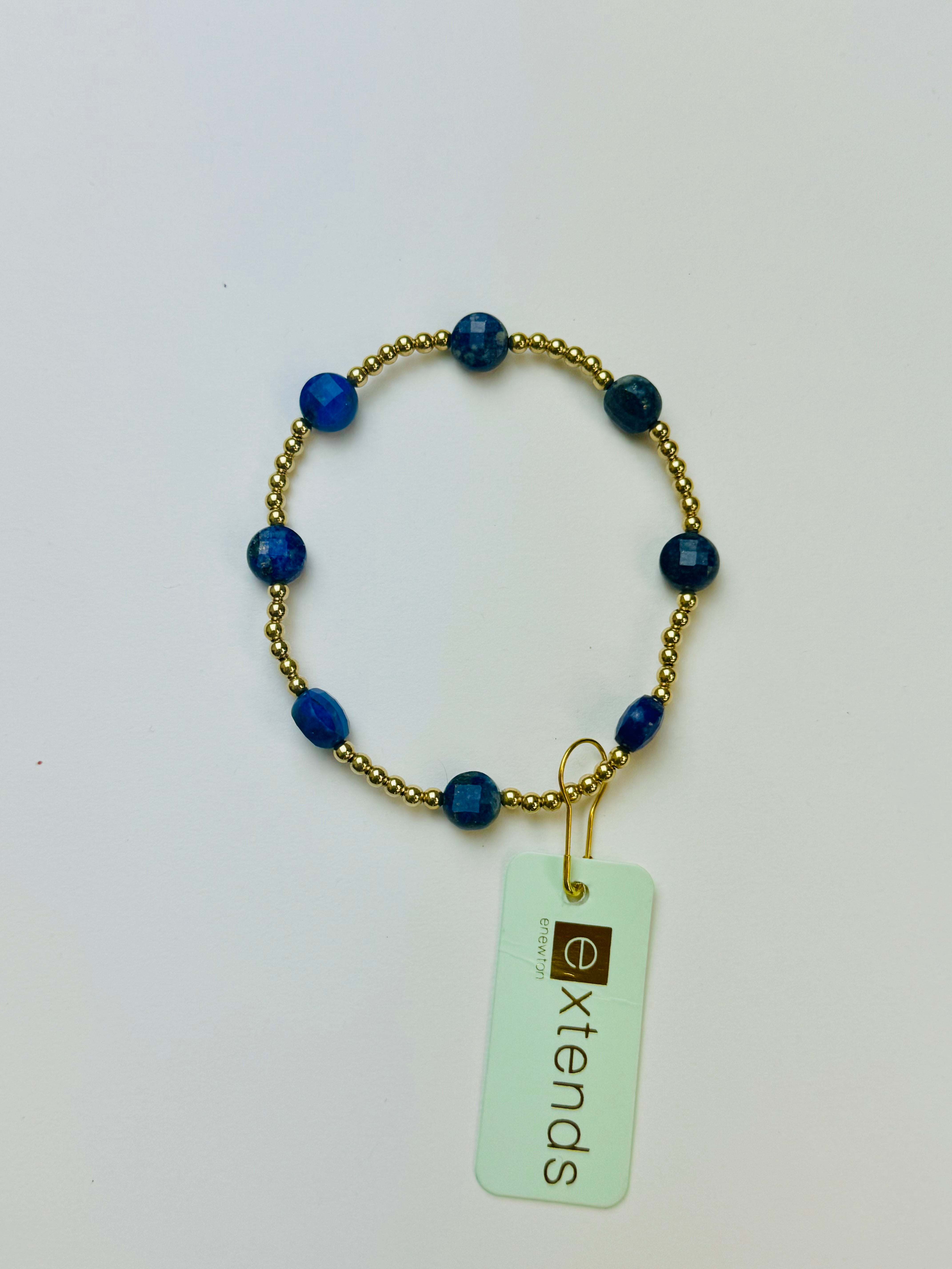 EXTENDS Admire Gold 3MM Bracelet - Lapis-260 eNewton-eNewton-The Lovely Closet, Women's Fashion Boutique in Alexandria, KY