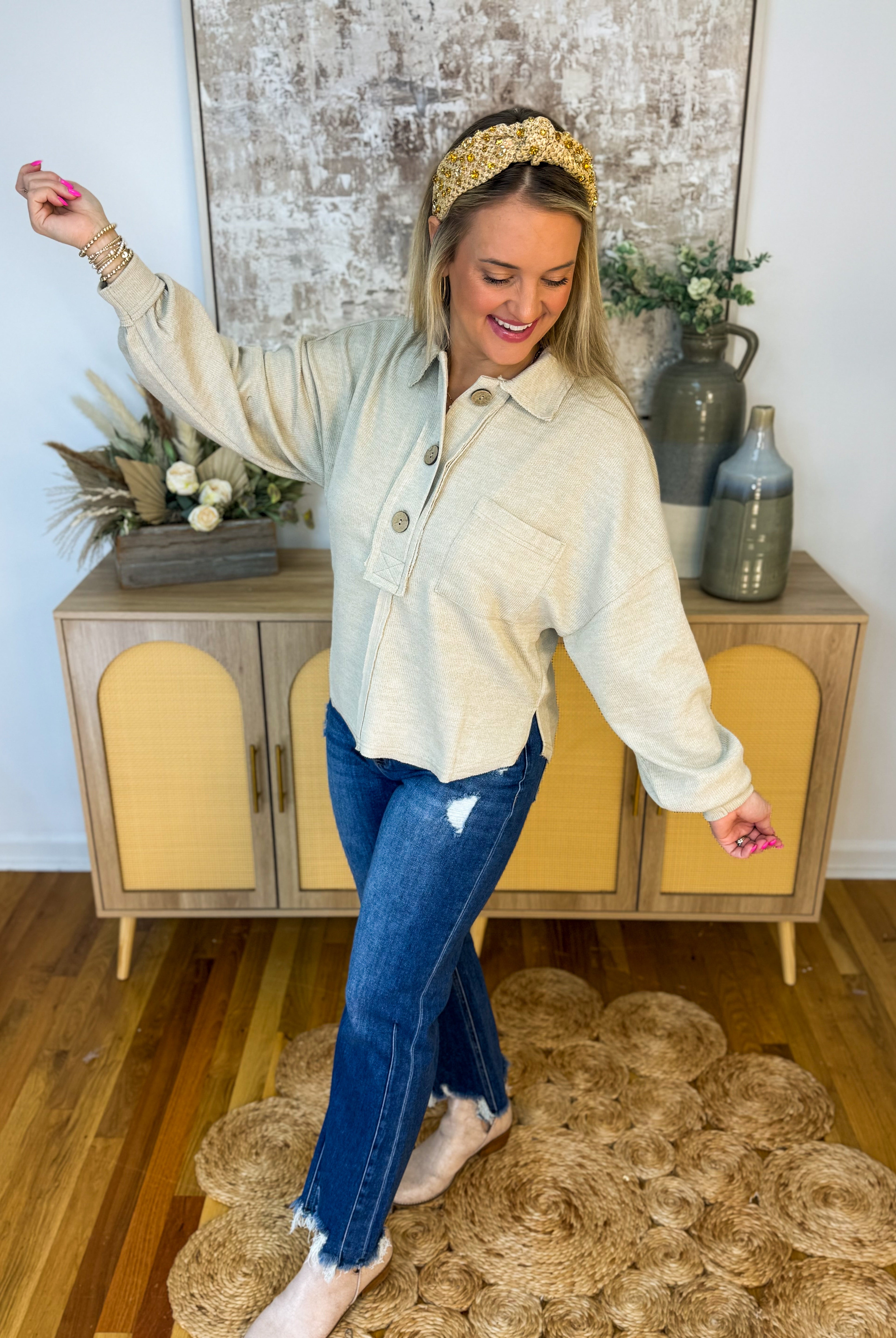 Charming Pullover-110 Long Sleeve Top-Blu Pepper-The Lovely Closet, Women's Fashion Boutique in Alexandria, KY