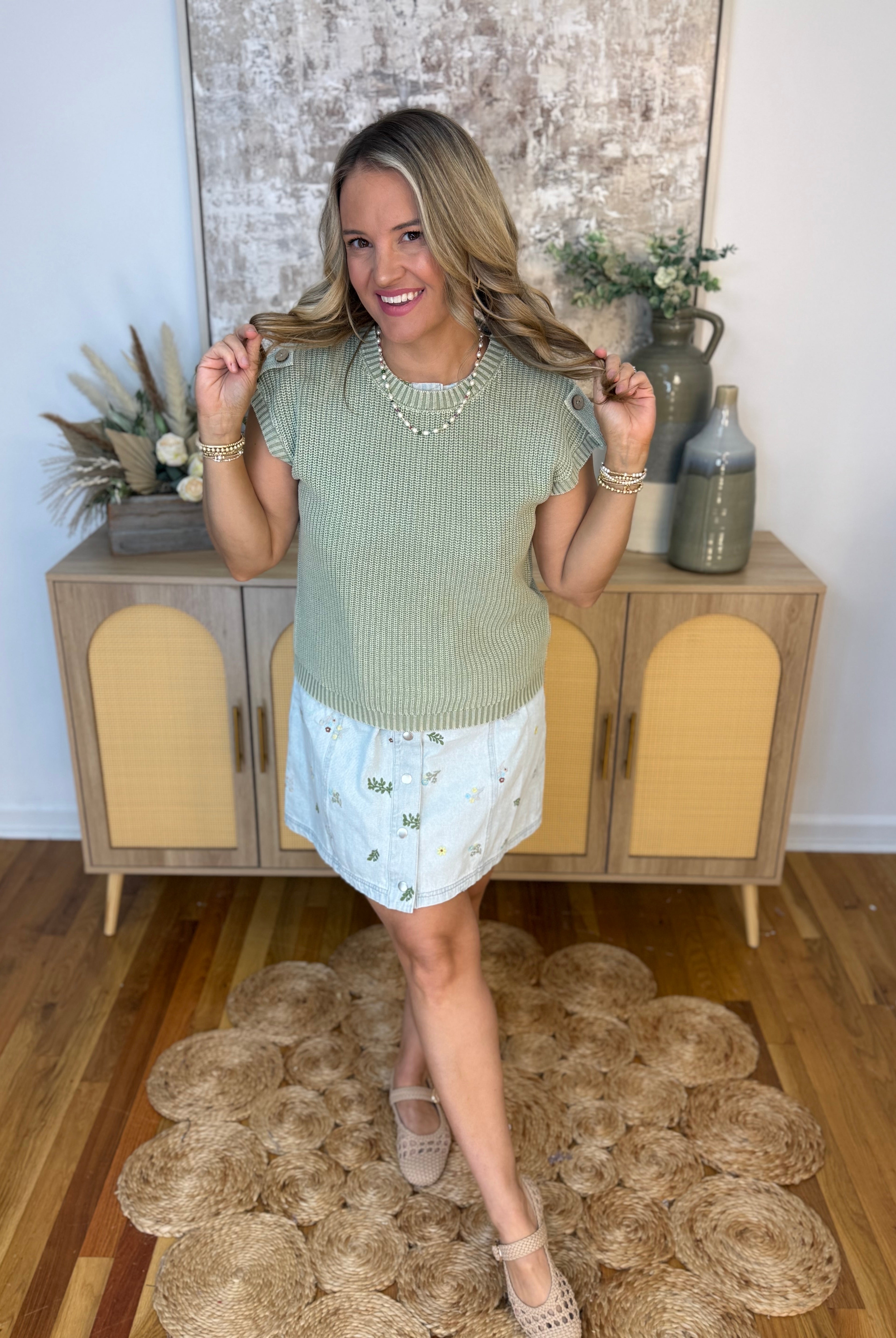 Weekend Getaway Top - Sea Green-100 Short Sleeve Tops-Blu Pepper-The Lovely Closet, Women's Fashion Boutique in Alexandria, KY