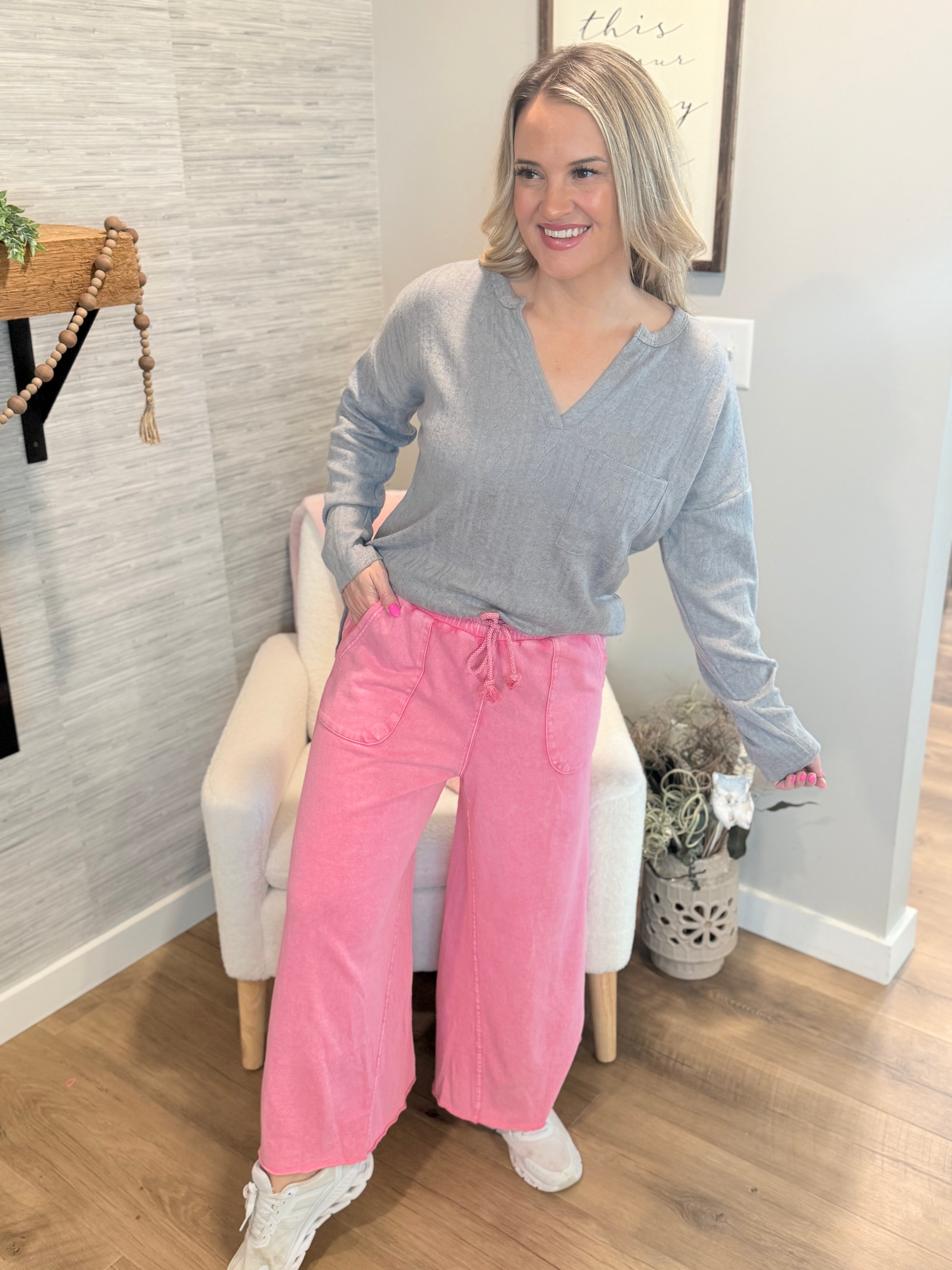 Day in The Life Pants - Pink-240 Pants-easel-The Lovely Closet, Women's Fashion Boutique in Alexandria, KY