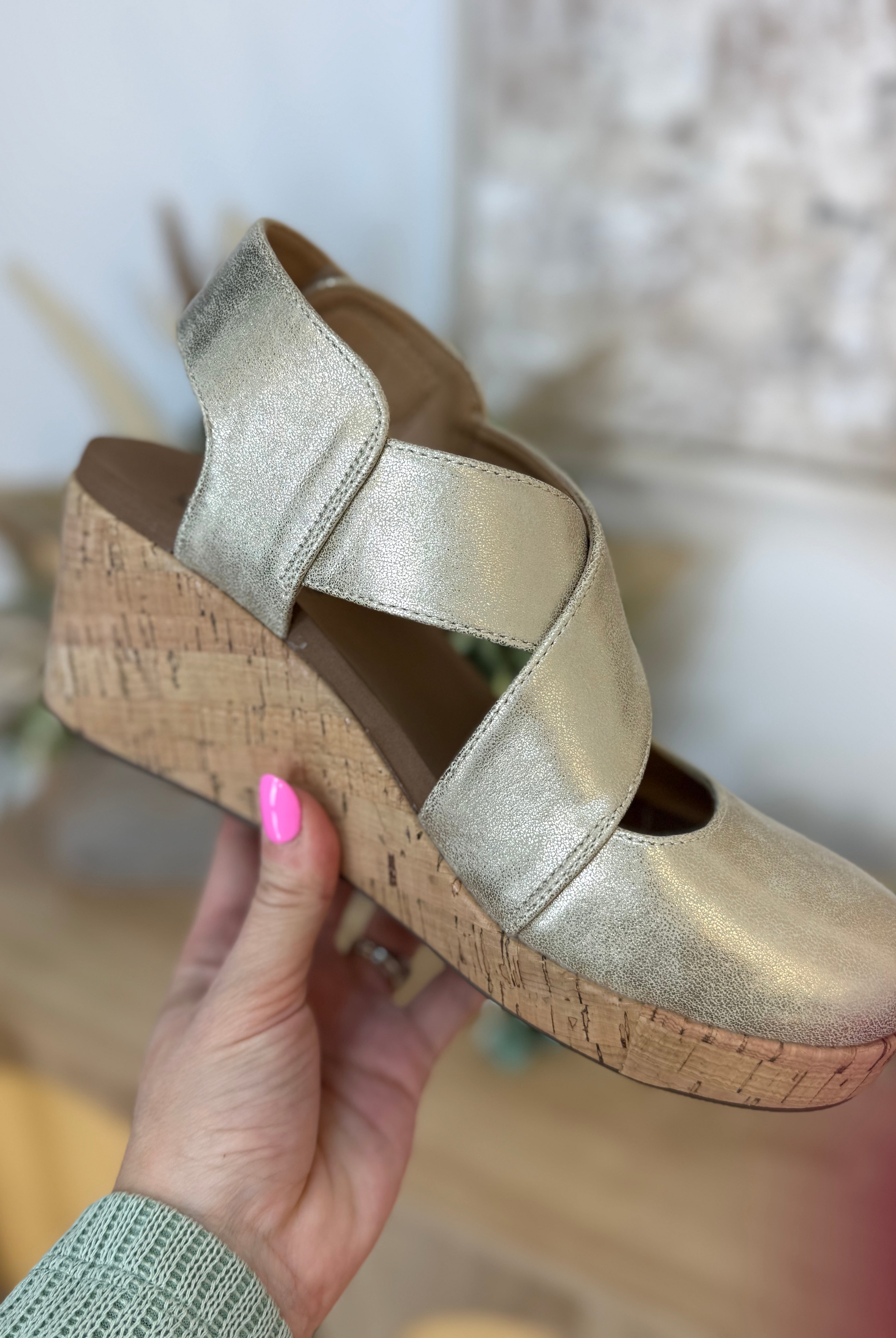 Corkys Case Closed - Gold Metallic-270 Shoes-Corkys-The Lovely Closet, Women's Fashion Boutique in Alexandria, KY