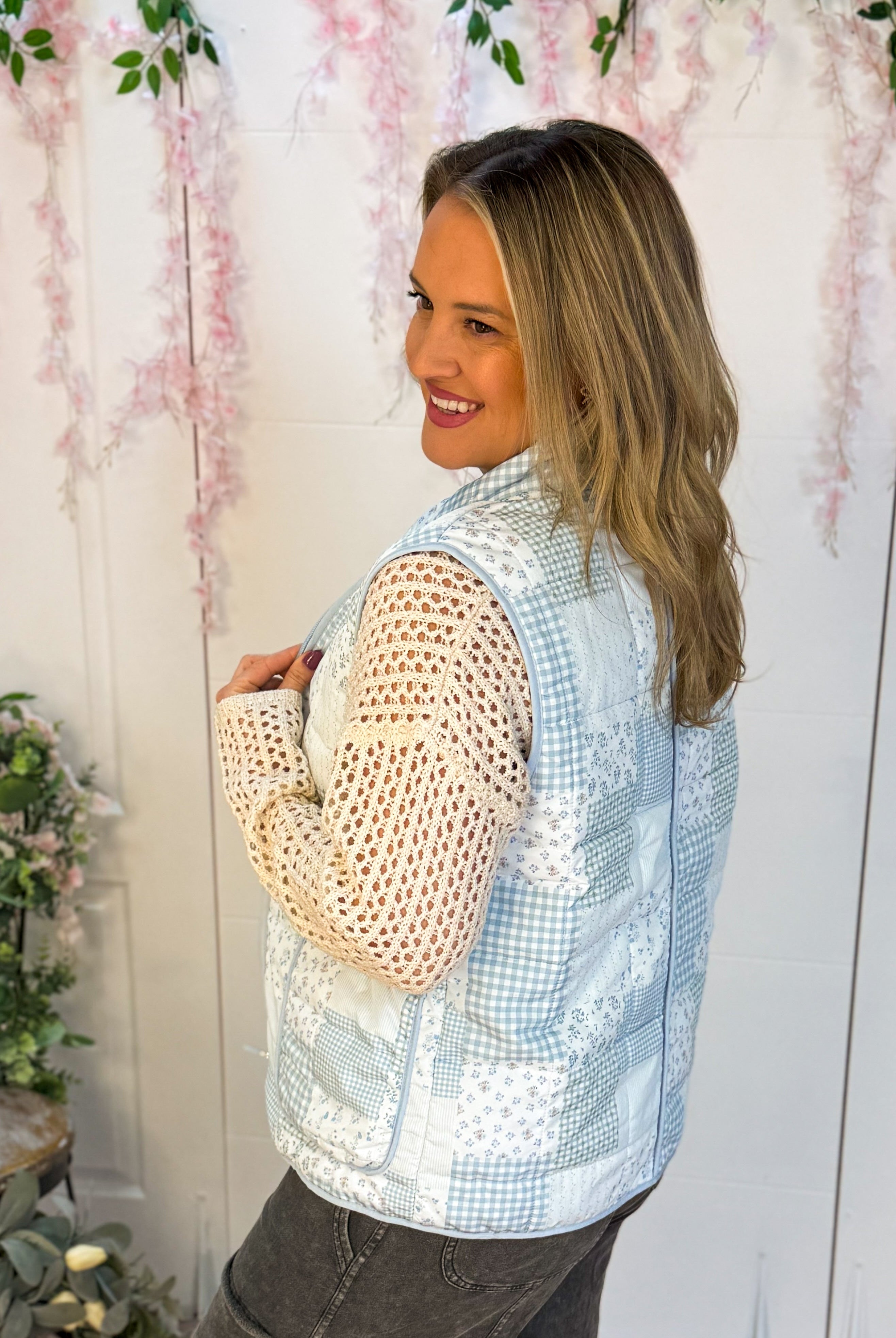 Winter Blues Vest-The Lovely Closet-The Lovely Closet, Women's Fashion Boutique in Alexandria, KY