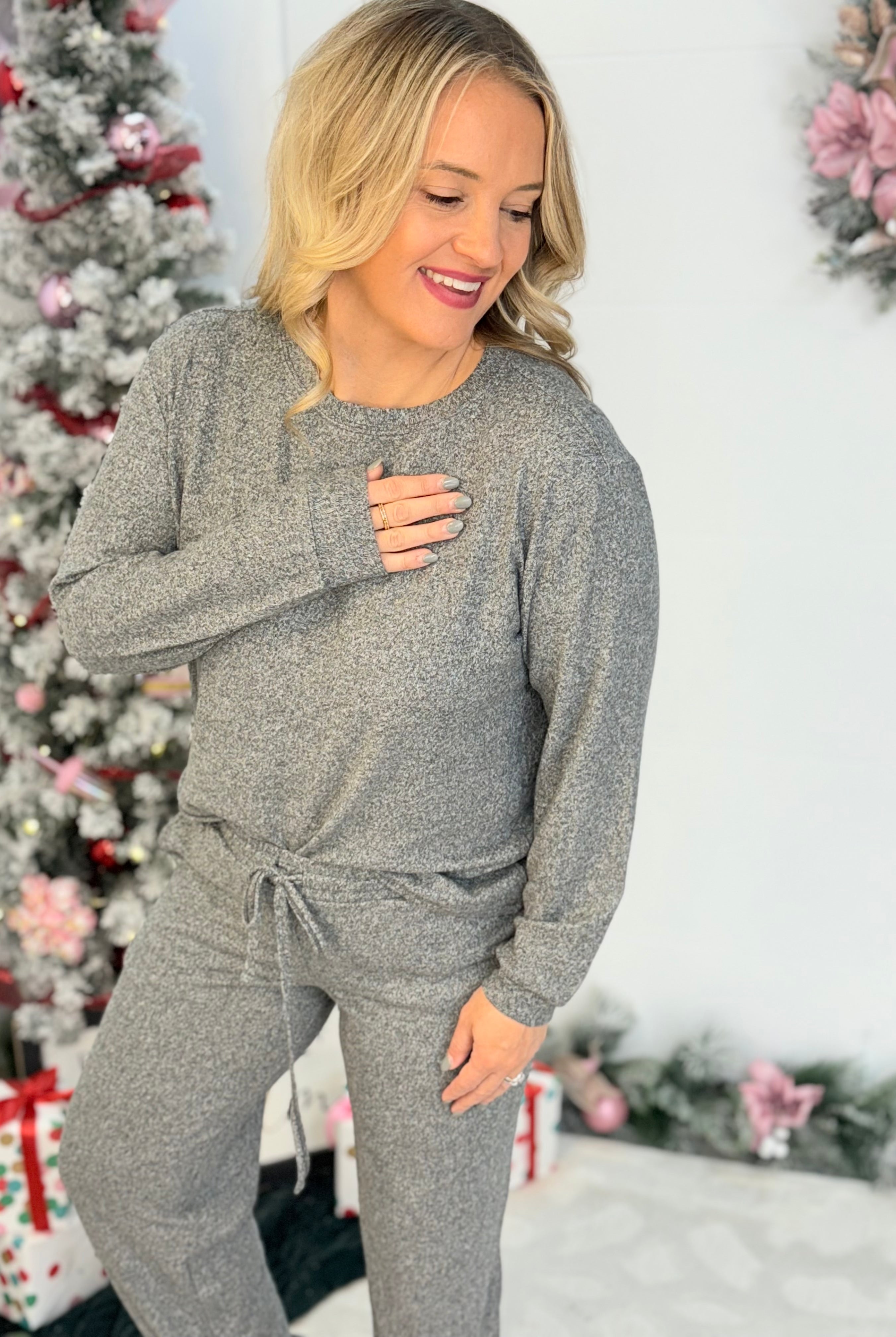 BLACK FRIDAY 8AM - COZY INDOORS SET-190 Rompers/Jumpsuits/Sets-zenana-The Lovely Closet, Women's Fashion Boutique in Alexandria, KY
