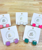 Shimmery Studs-Earrings-The Lovely Closet-The Lovely Closet, Women's Fashion Boutique in Alexandria, KY