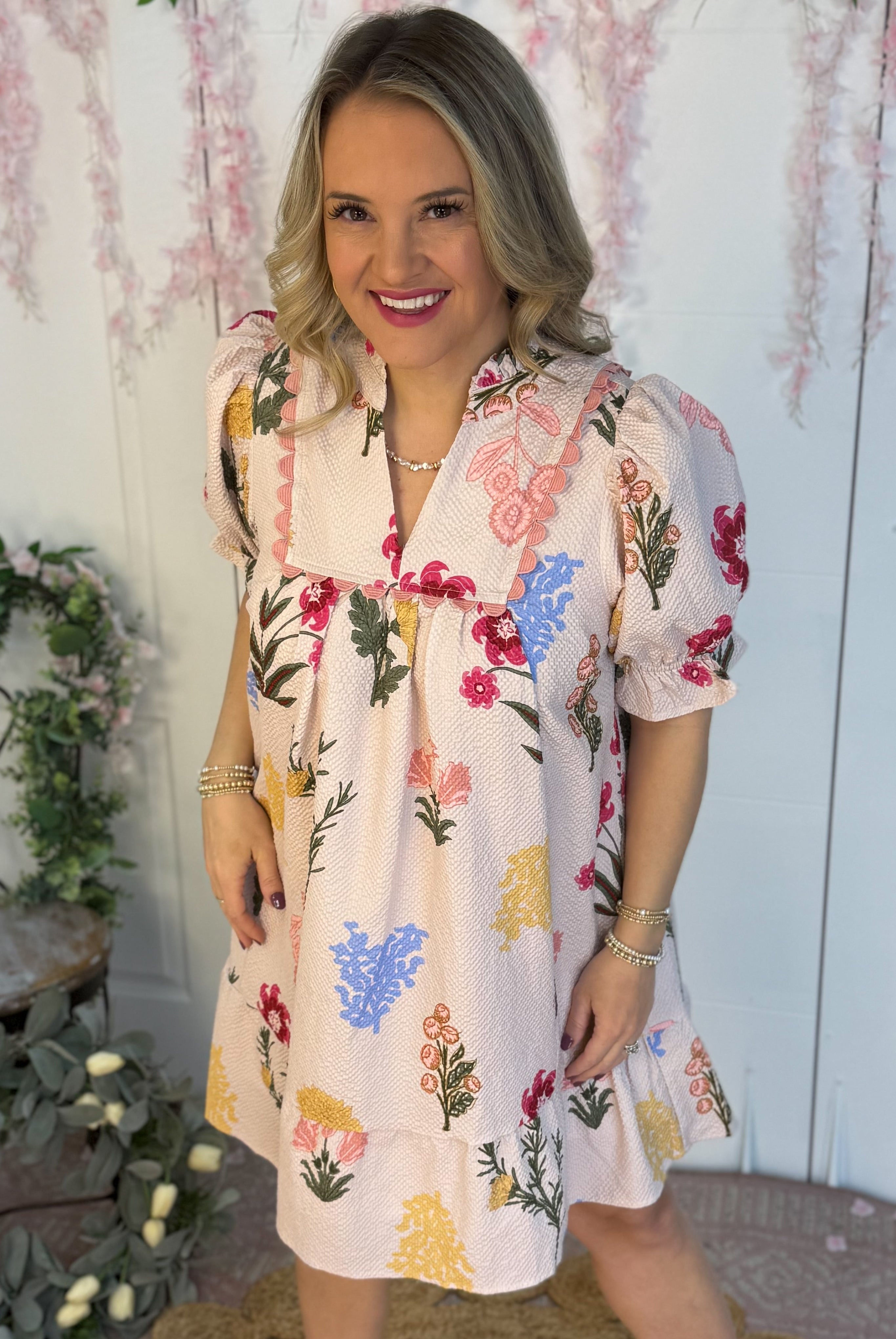 Springtime Dream Dress-180 Dresses-Umgee-The Lovely Closet, Women's Fashion Boutique in Alexandria, KY