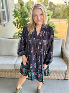 Midnight Whispers Dress-180 Dresses-Umgee-The Lovely Closet, Women's Fashion Boutique in Alexandria, KY