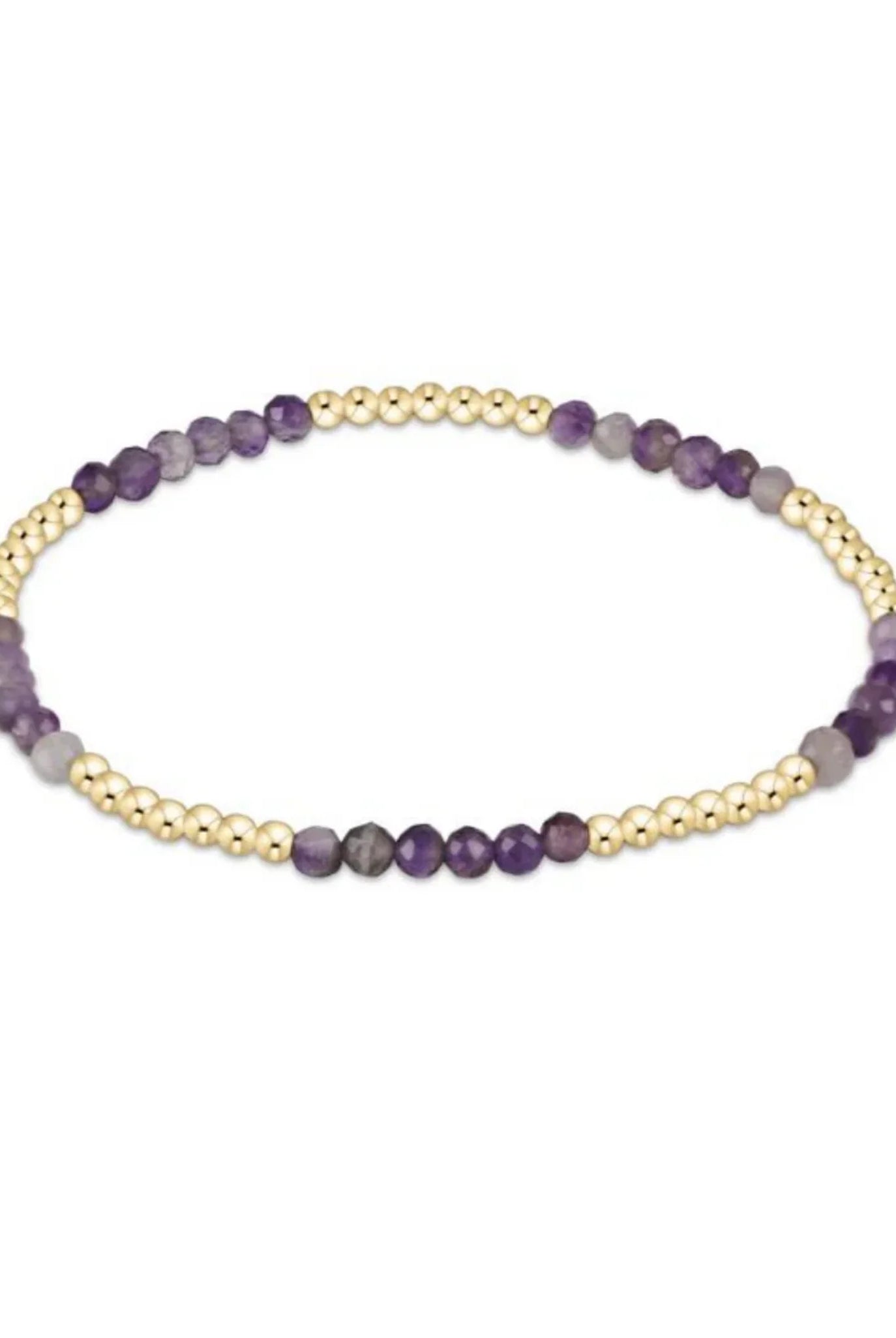 Blissful Pattern 2.5mm Bead Bracelet - Amethyst-260 eNewton-eNewton-The Lovely Closet, Women's Fashion Boutique in Alexandria, KY