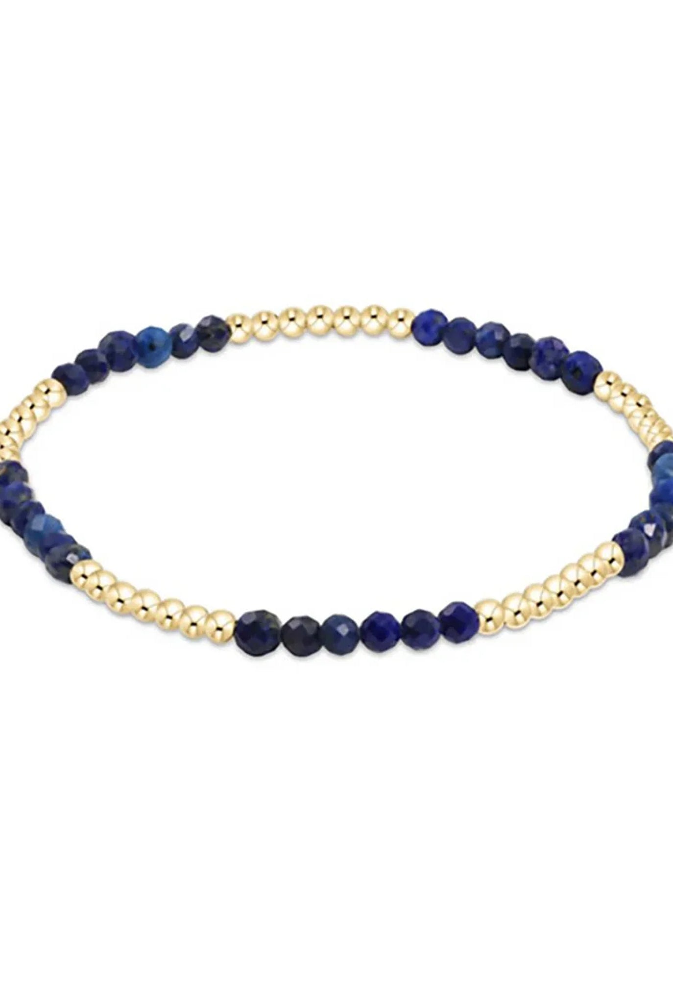 Blissful Pattern 2.5mm Bead Bracelet - Lapis-260 eNewton-eNewton-The Lovely Closet, Women's Fashion Boutique in Alexandria, KY