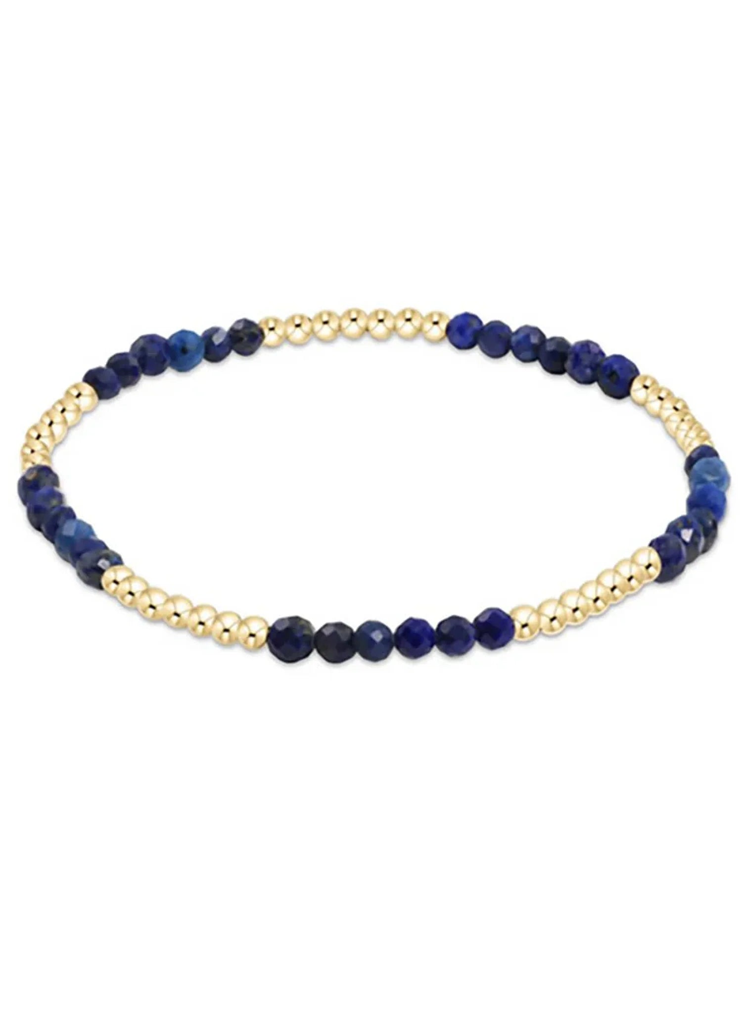 Blissful Pattern 2.5mm Bead Bracelet - Lapis-260 eNewton-eNewton-The Lovely Closet, Women's Fashion Boutique in Alexandria, KY