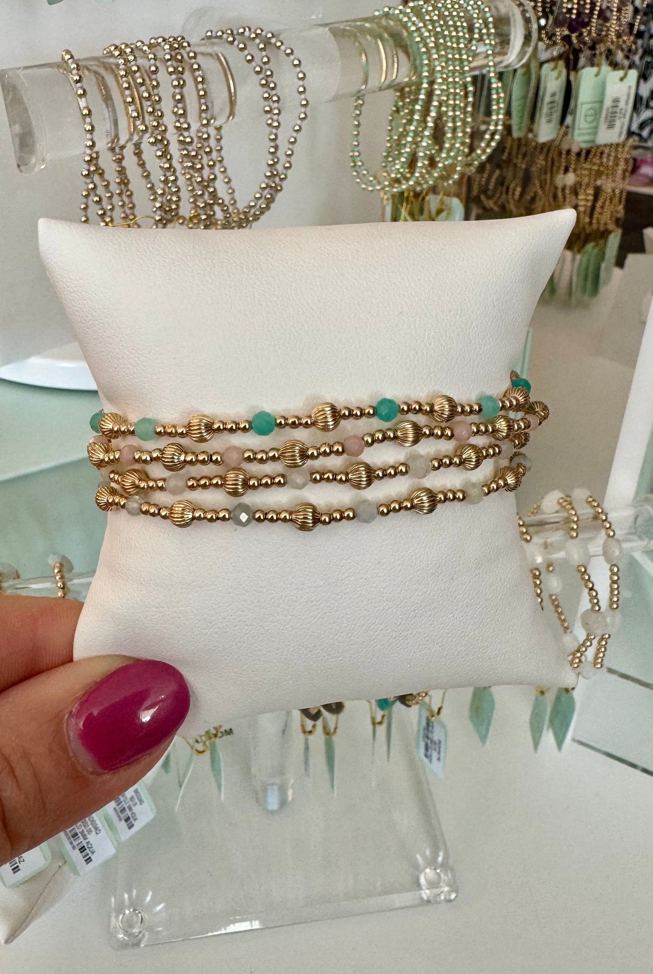 EXTENDS - Dignity Sincerity Pattern 4MM Gemstone-260 eNewton-eNewton-The Lovely Closet, Women's Fashion Boutique in Alexandria, KY