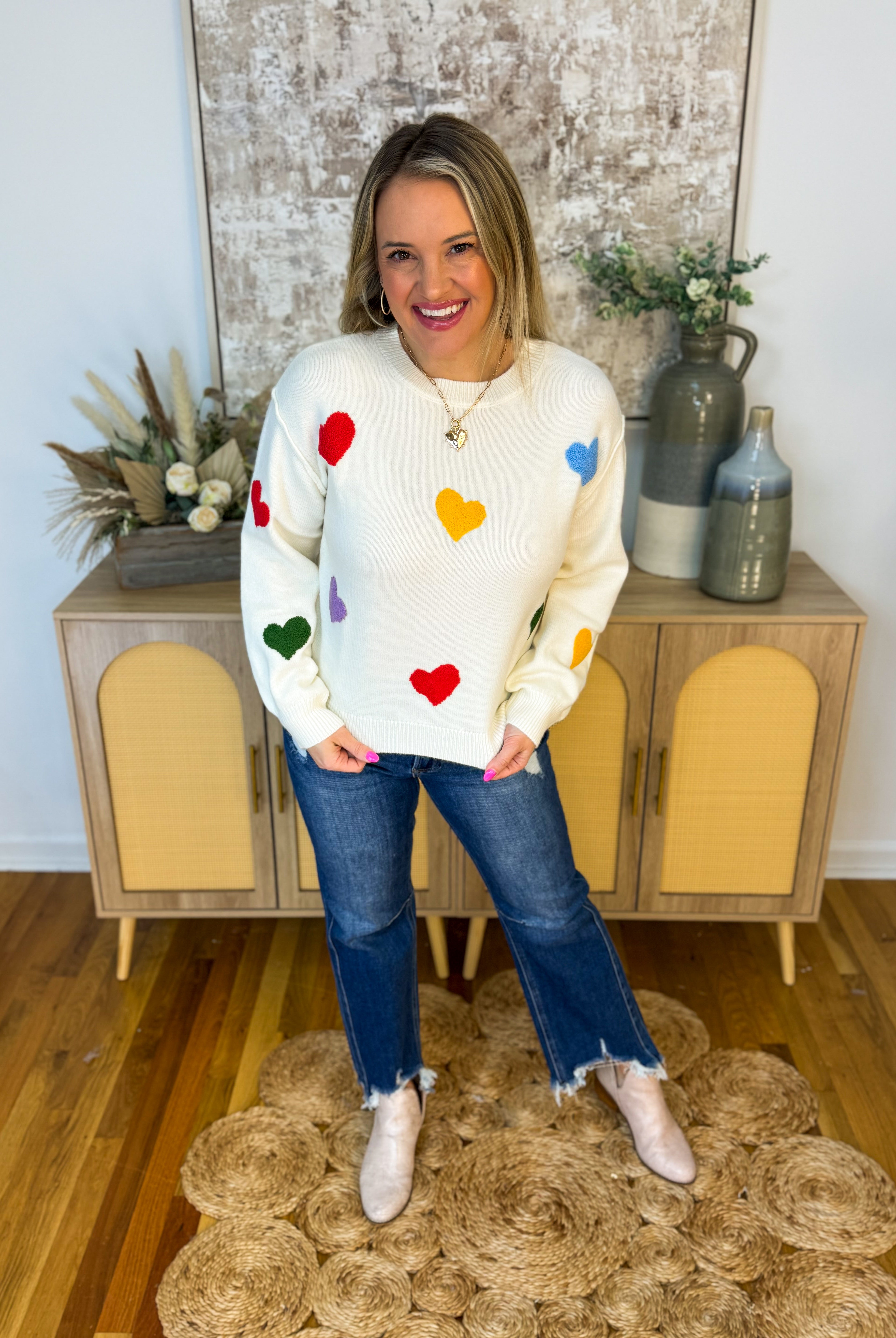 All My Love Sweater-140 Sweaters-Blu Pepper-The Lovely Closet, Women's Fashion Boutique in Alexandria, KY