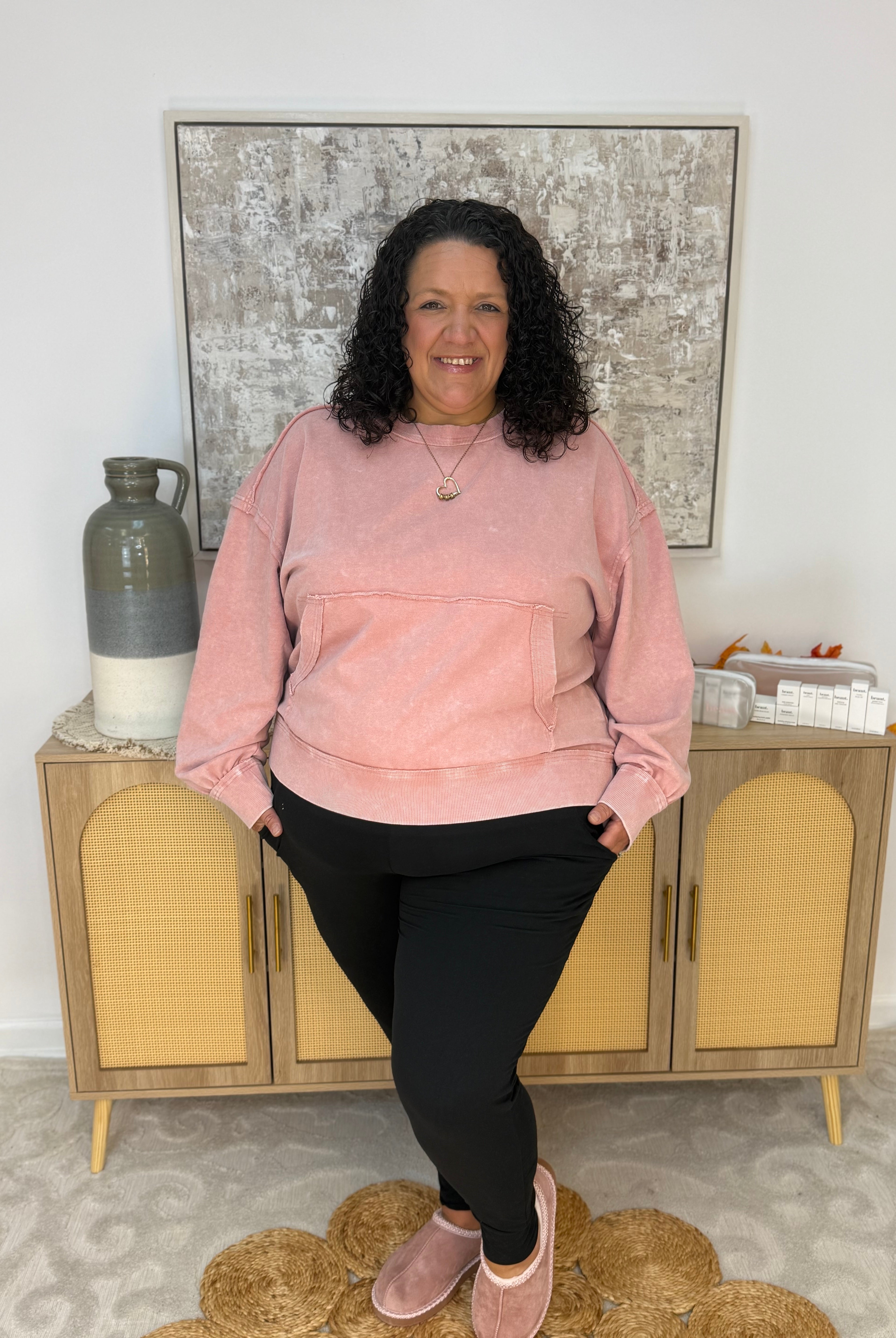 Living in These Joggers-220 Joggers/Leggings-anchored arrows-The Lovely Closet, Women's Fashion Boutique in Alexandria, KY