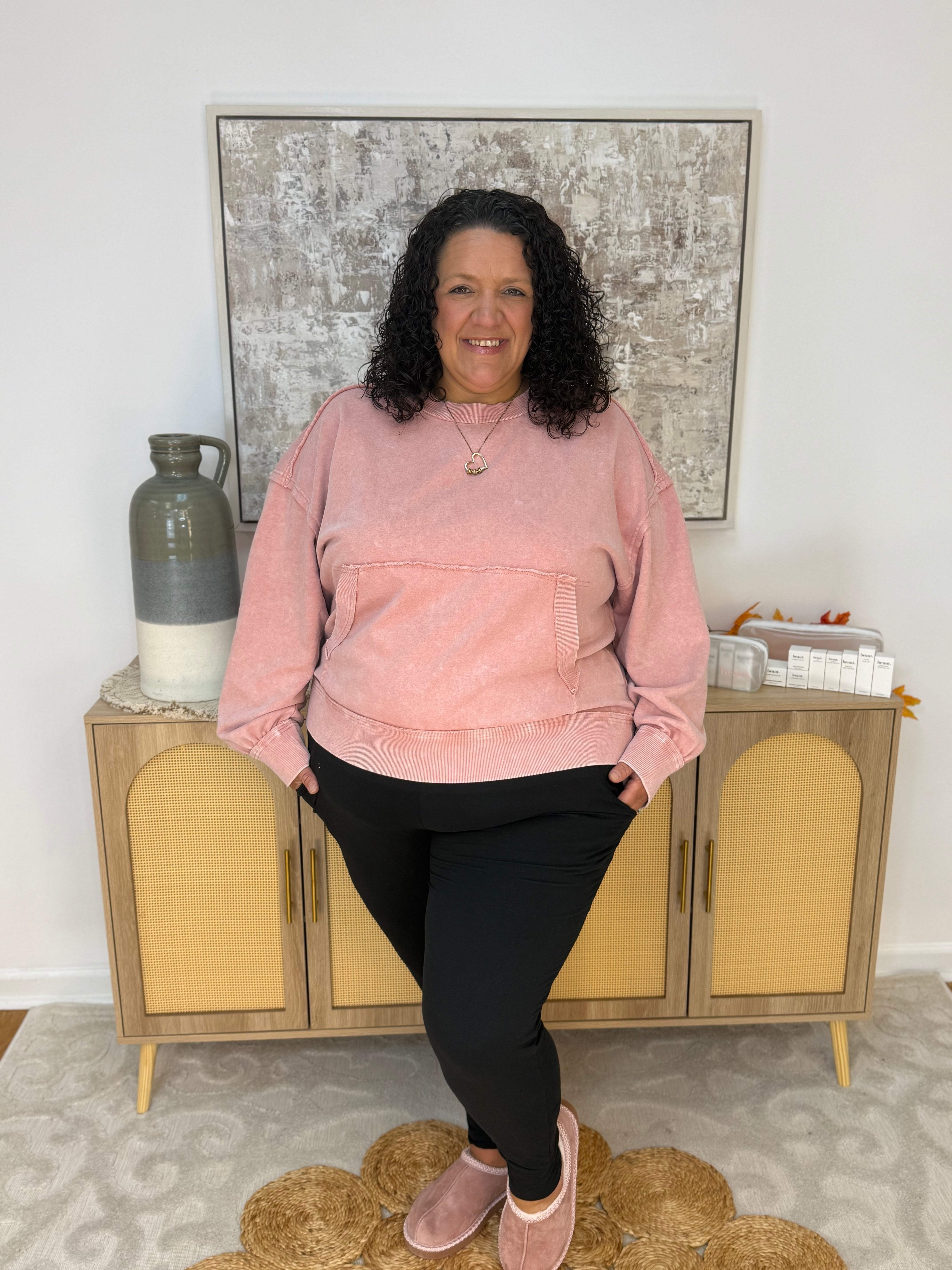 Living in These Joggers-220 Joggers/Leggings-anchored arrows-The Lovely Closet, Women's Fashion Boutique in Alexandria, KY