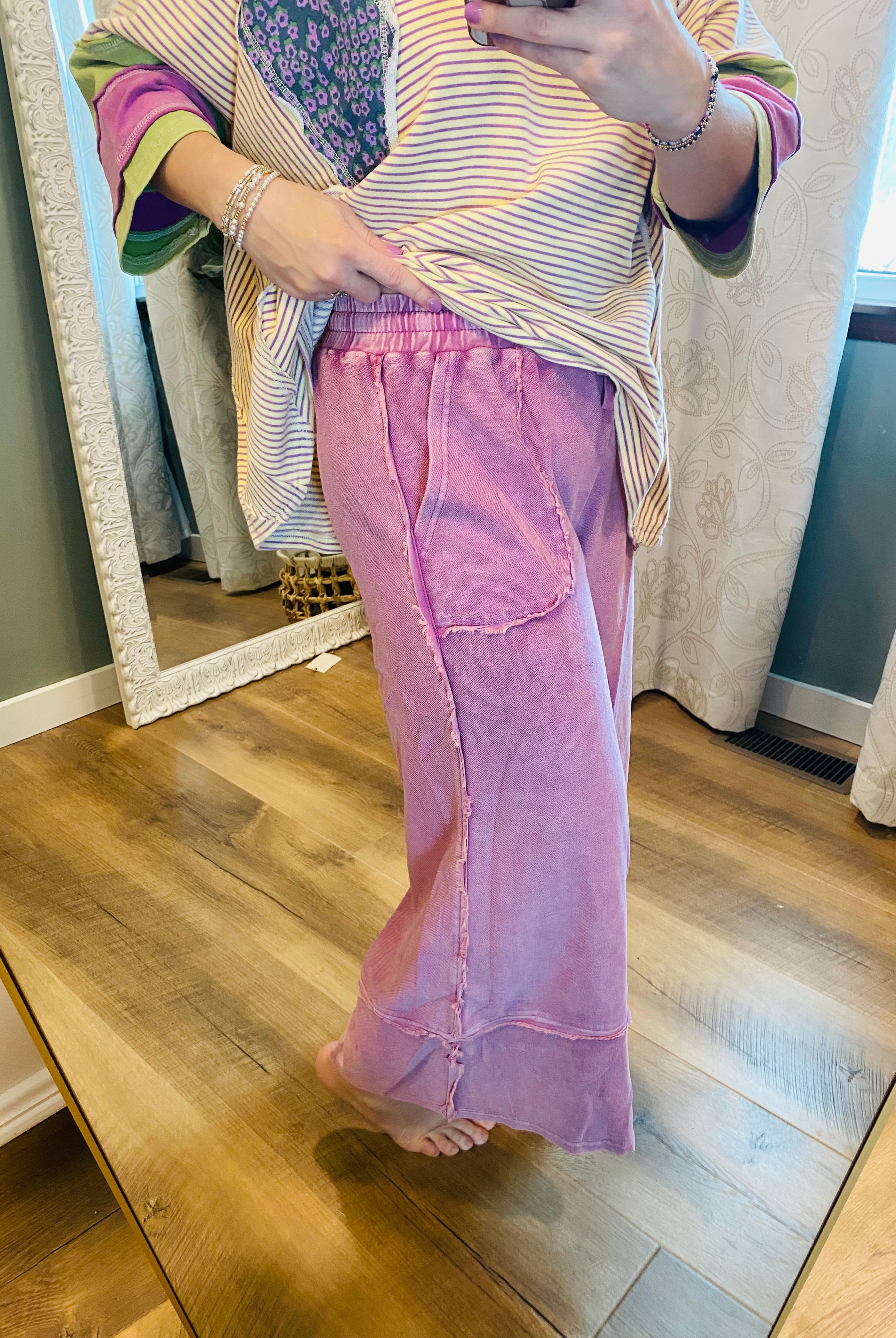 My Fave Comfy Pants - Wild Berry-240 Pants-easel-The Lovely Closet, Women's Fashion Boutique in Alexandria, KY