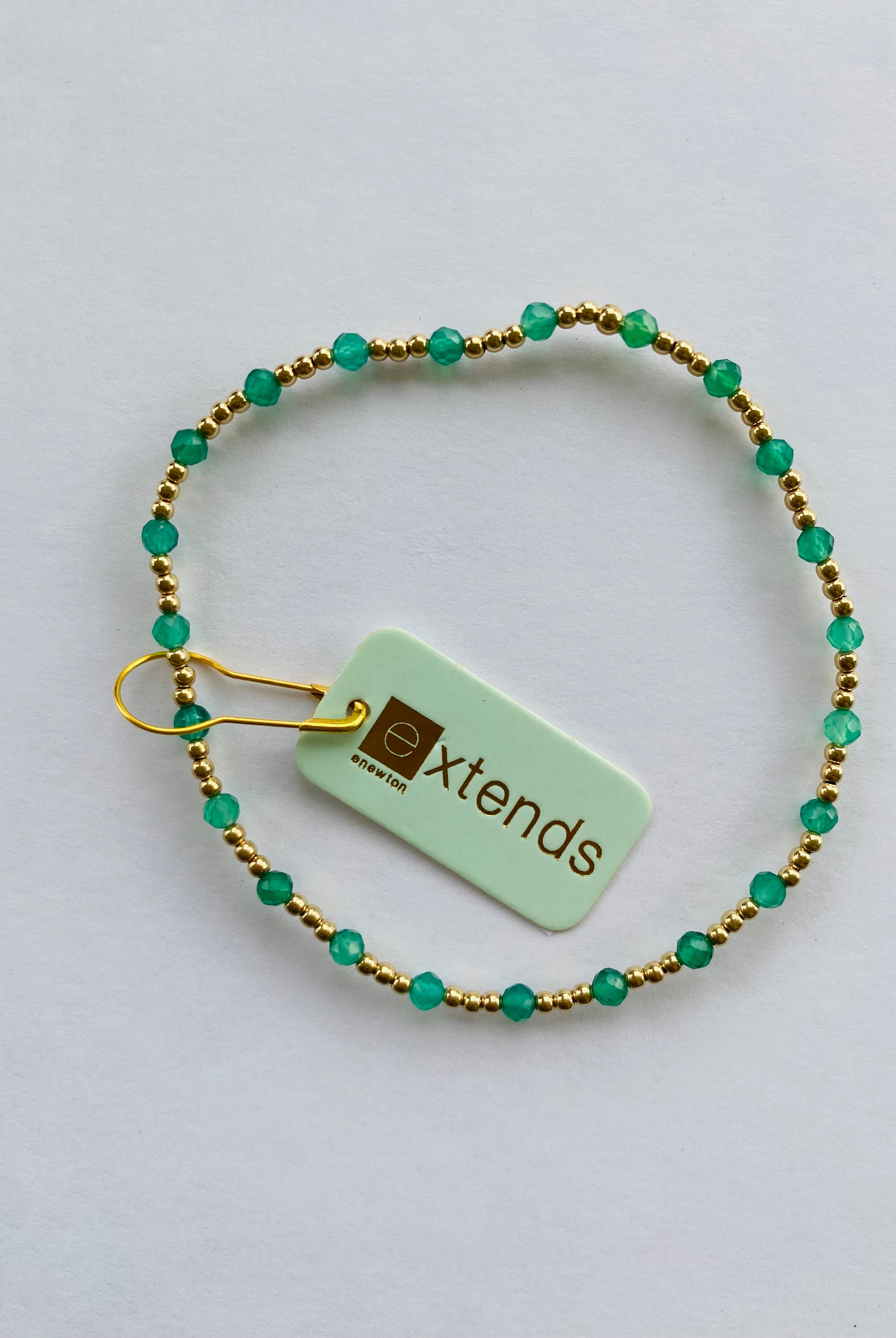 EXTENDS Gold Sincerity 3mm Green Onyx-260 eNewton-eNewton-The Lovely Closet, Women's Fashion Boutique in Alexandria, KY