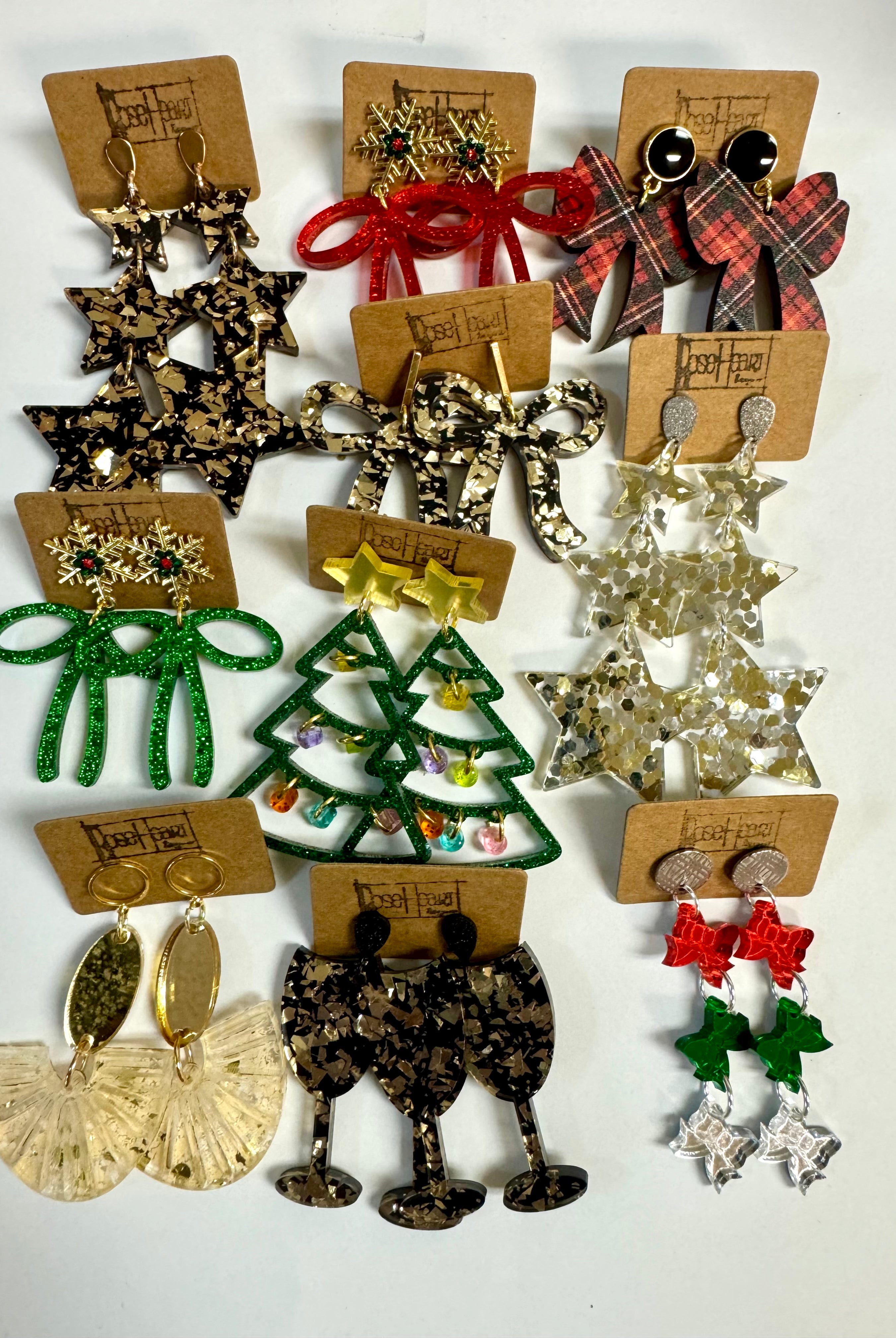 RoseHeart Earrings Holiday Collection-280 Accessories-RH-The Lovely Closet, Women's Fashion Boutique in Alexandria, KY