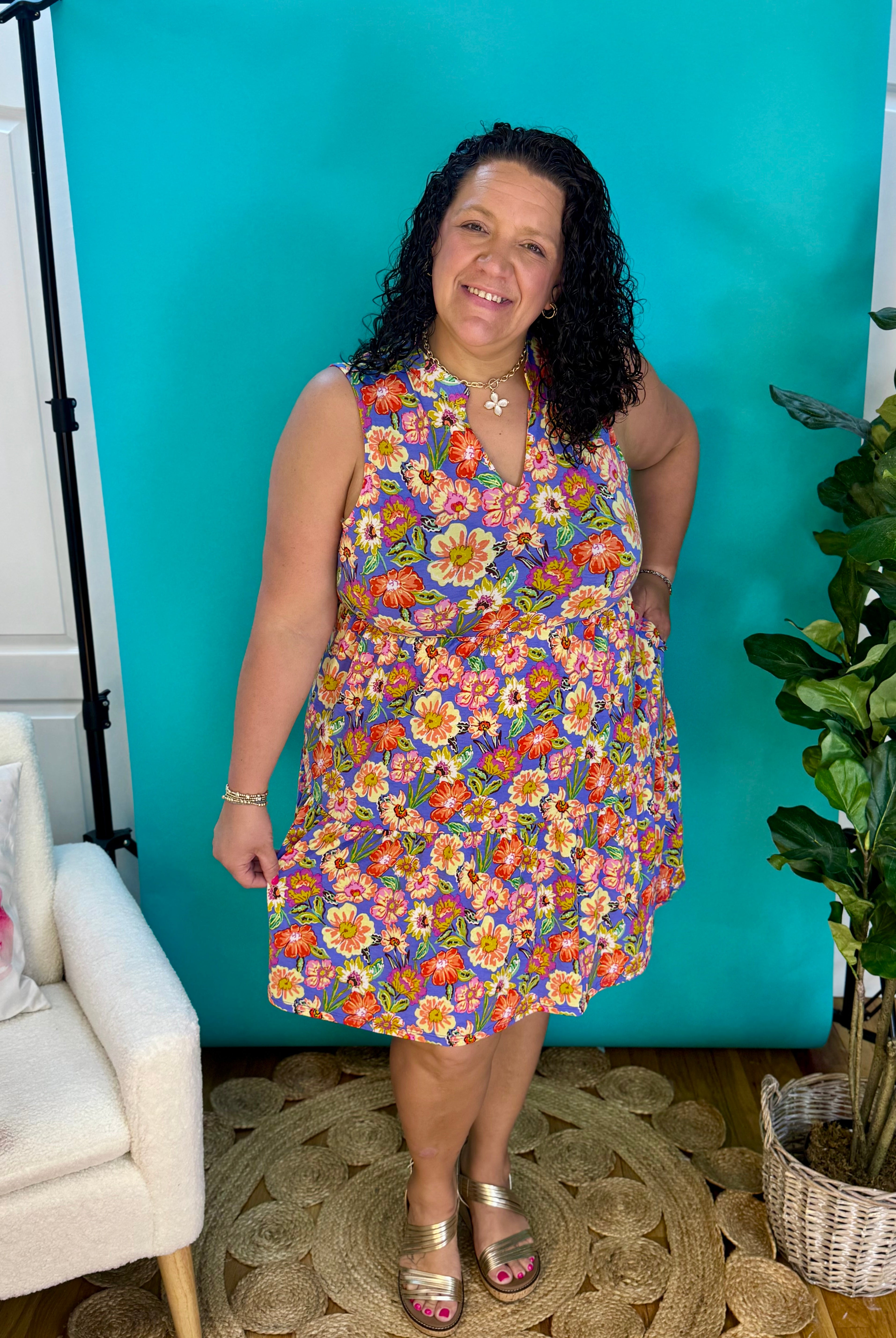 Summer Pop Lizzy Dress-180 Dresses-Dear Scarlett-The Lovely Closet, Women's Fashion Boutique in Alexandria, KY