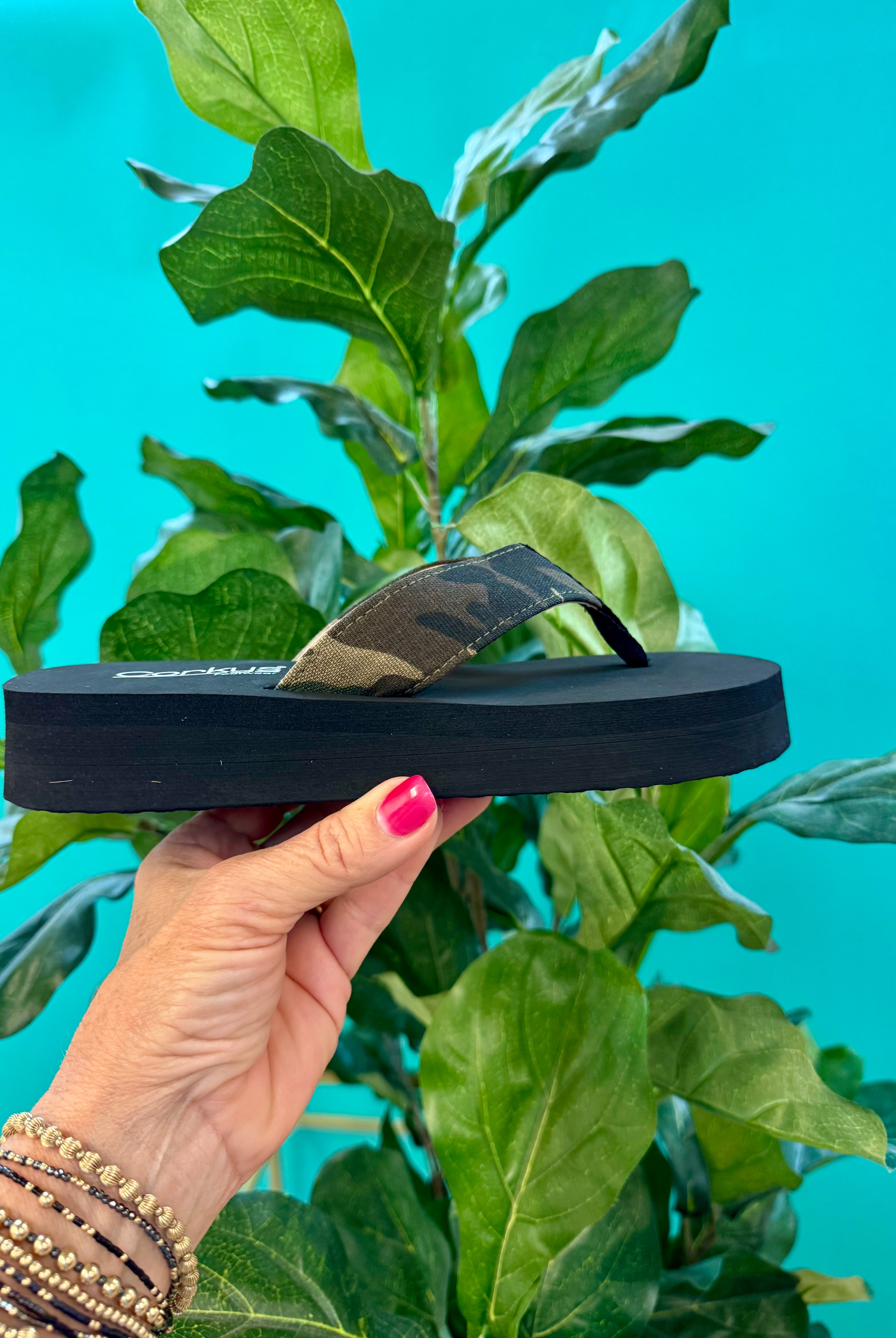 Corkys Overboard Sandal - Camo-270 Shoes-Corkys-The Lovely Closet, Women's Fashion Boutique in Alexandria, KY