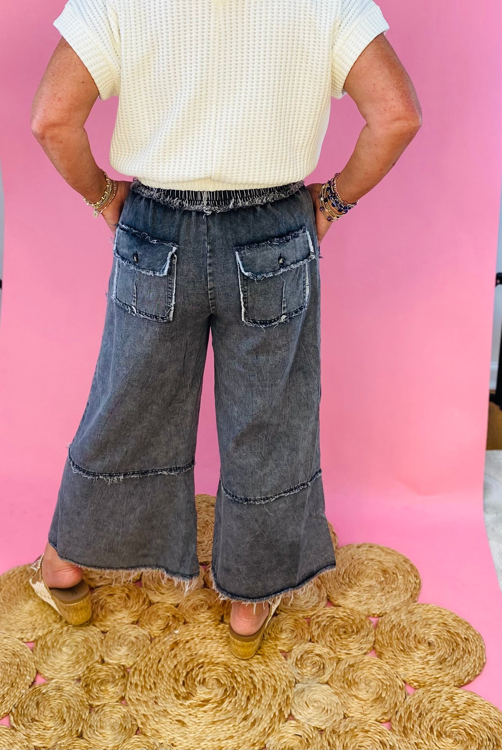 Mineral Wash Denim - Ash-240 Pants-Sage + Fig-The Lovely Closet, Women's Fashion Boutique in Alexandria, KY