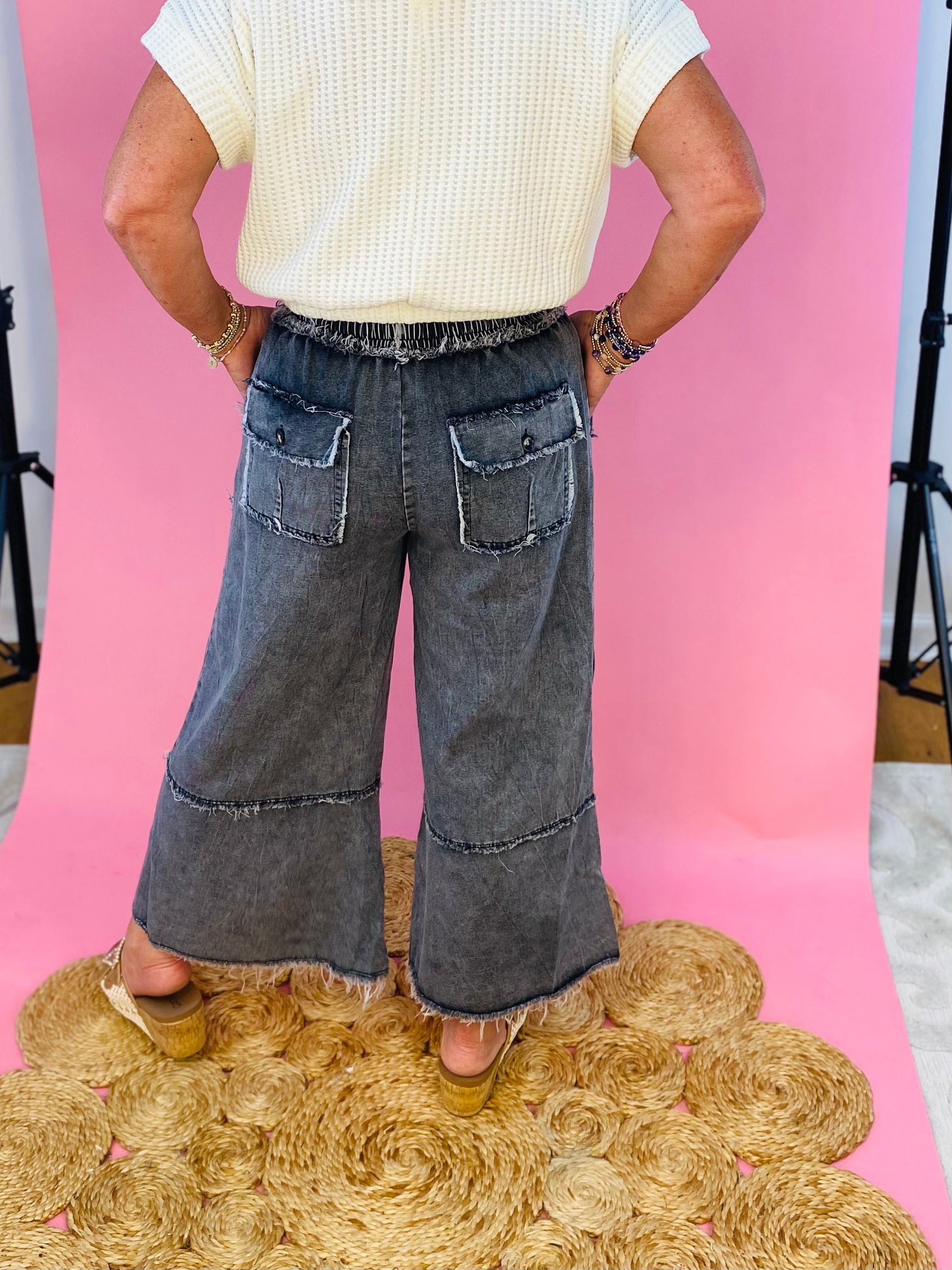 Mineral Wash Denim - Ash-240 Pants-Sage + Fig-The Lovely Closet, Women's Fashion Boutique in Alexandria, KY