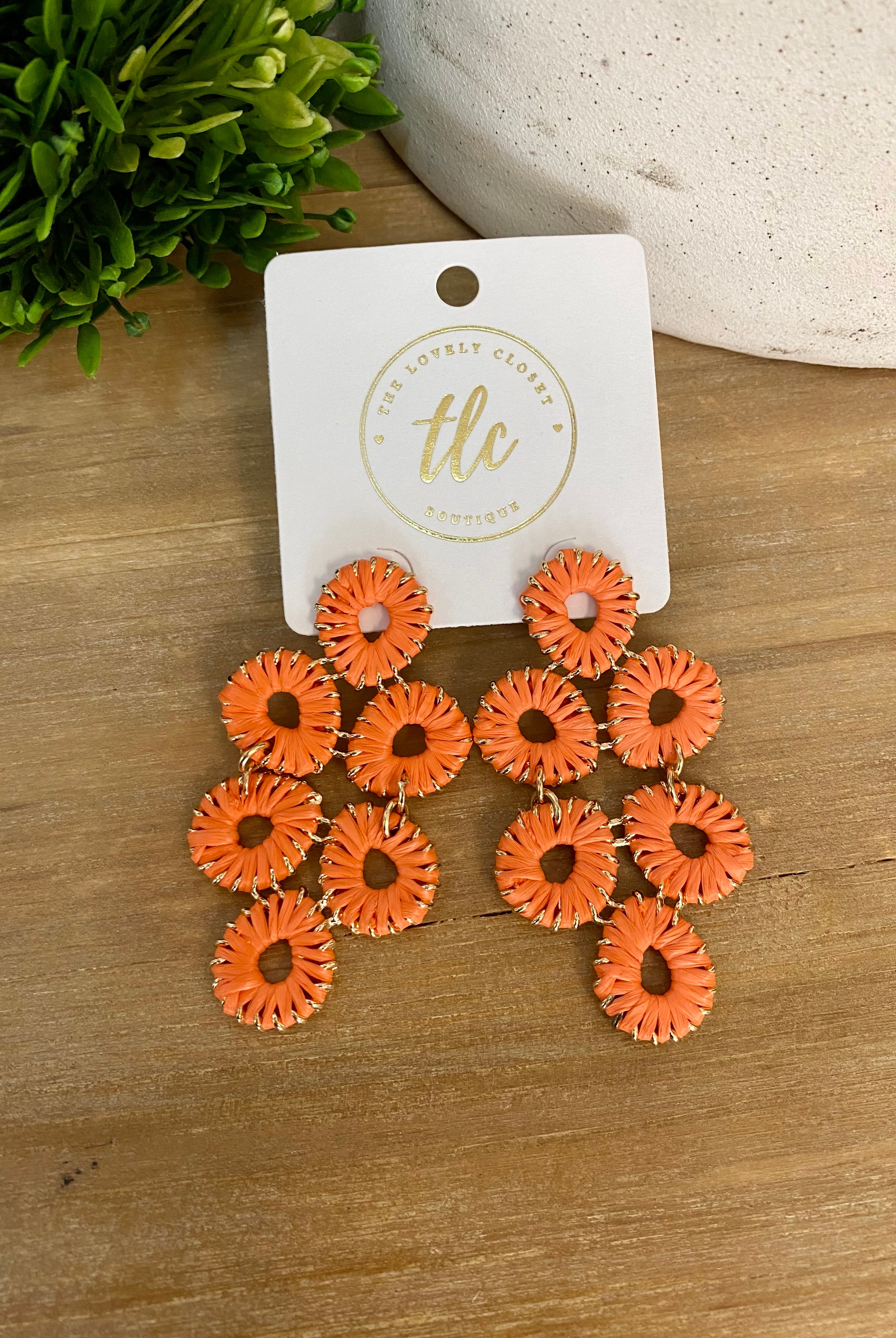 Orange You Happy Earrings-250 Jewelry-The Lovely Closet-The Lovely Closet, Women's Fashion Boutique in Alexandria, KY
