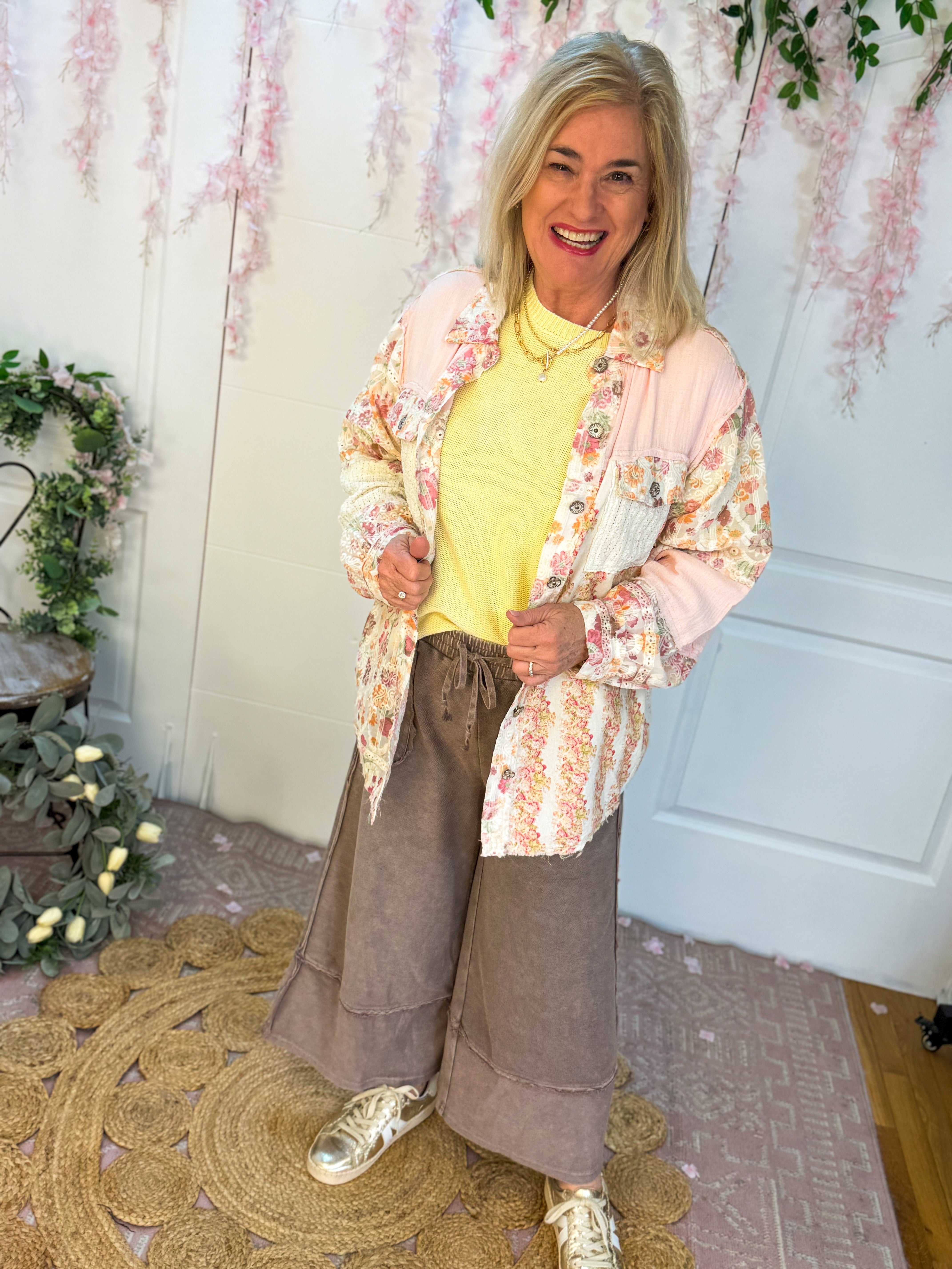 The Blush Edit Shirt Jacket-110 Long Sleeve Top-Pol Clothing-The Lovely Closet, Women's Fashion Boutique in Alexandria, KY