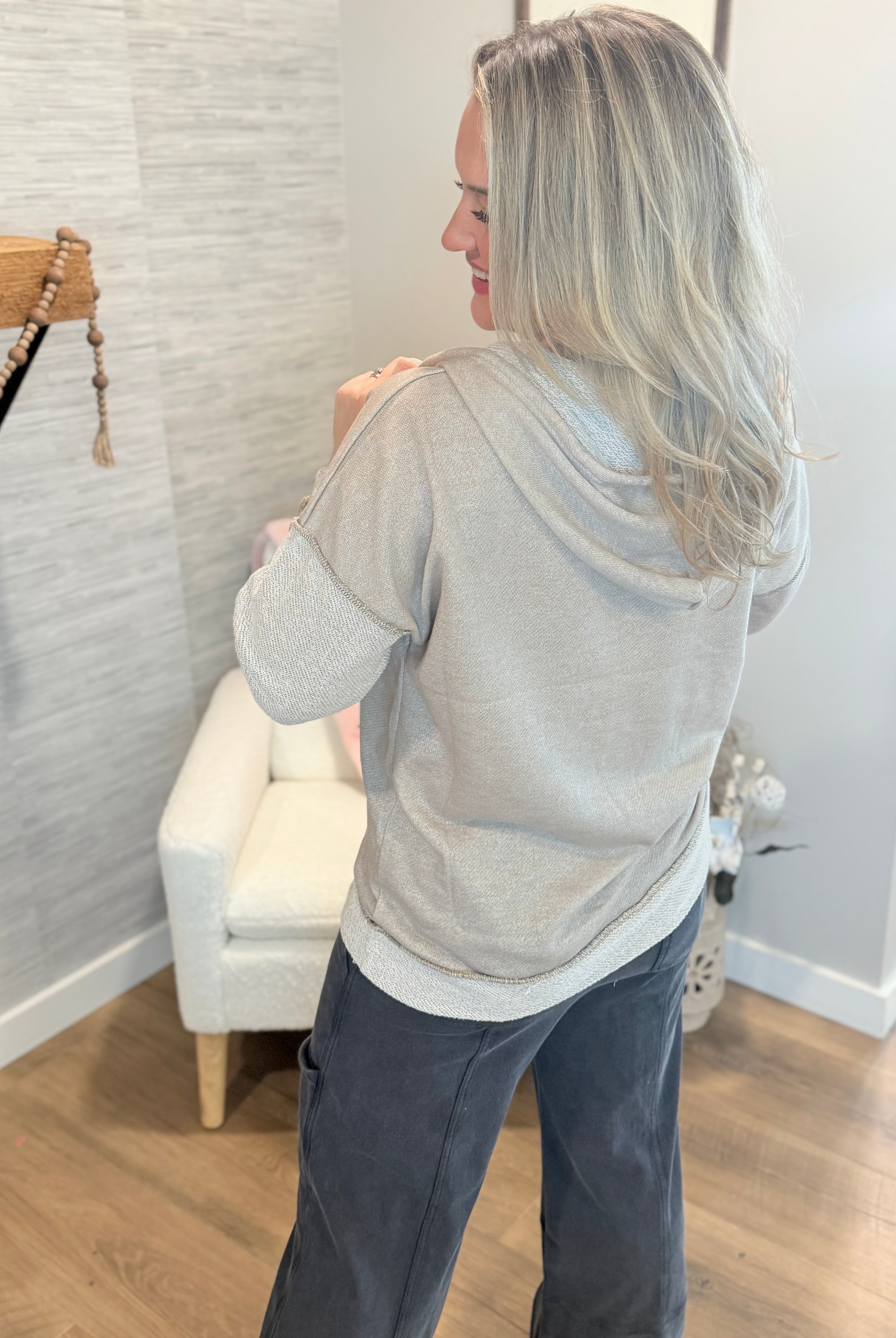 Camo Colorblock Hooded Top-110 Long Sleeve Top-bibi-The Lovely Closet, Women's Fashion Boutique in Alexandria, KY