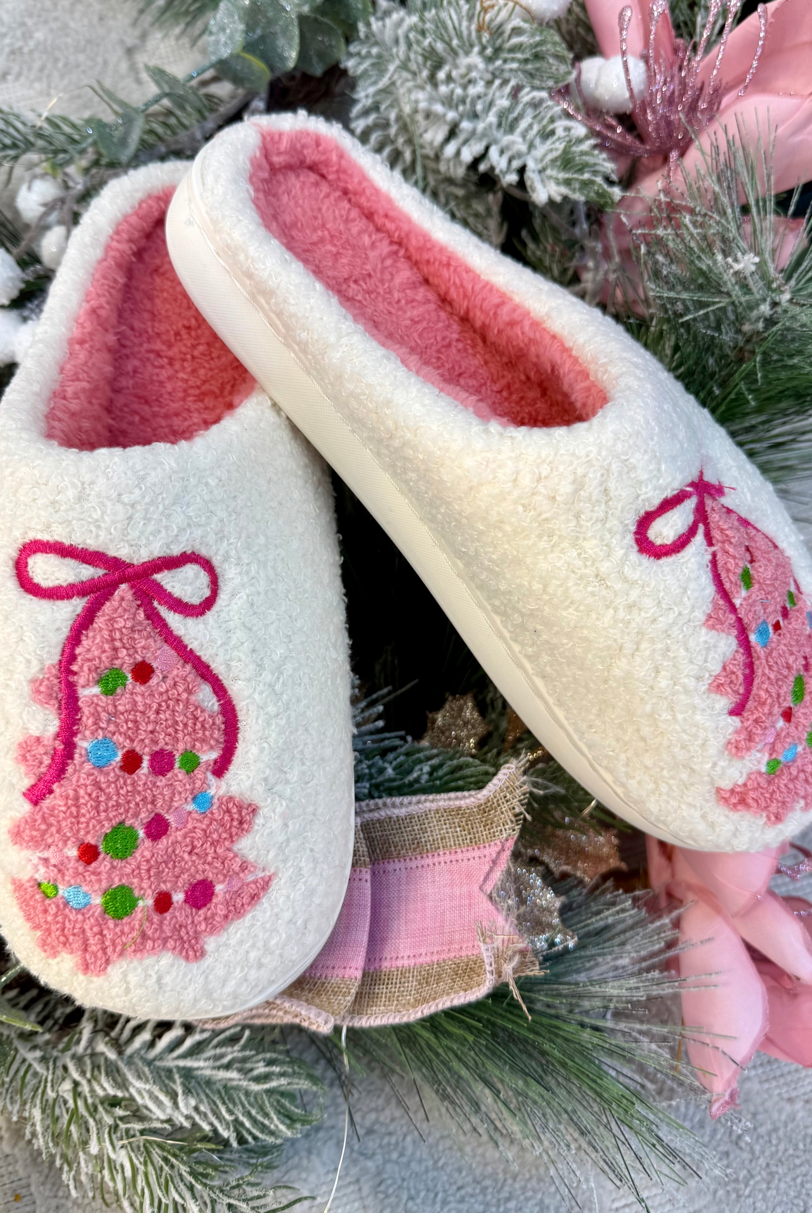 PINK-mas Slippers-350 Holiday-Jess Lea-The Lovely Closet, Women's Fashion Boutique in Alexandria, KY