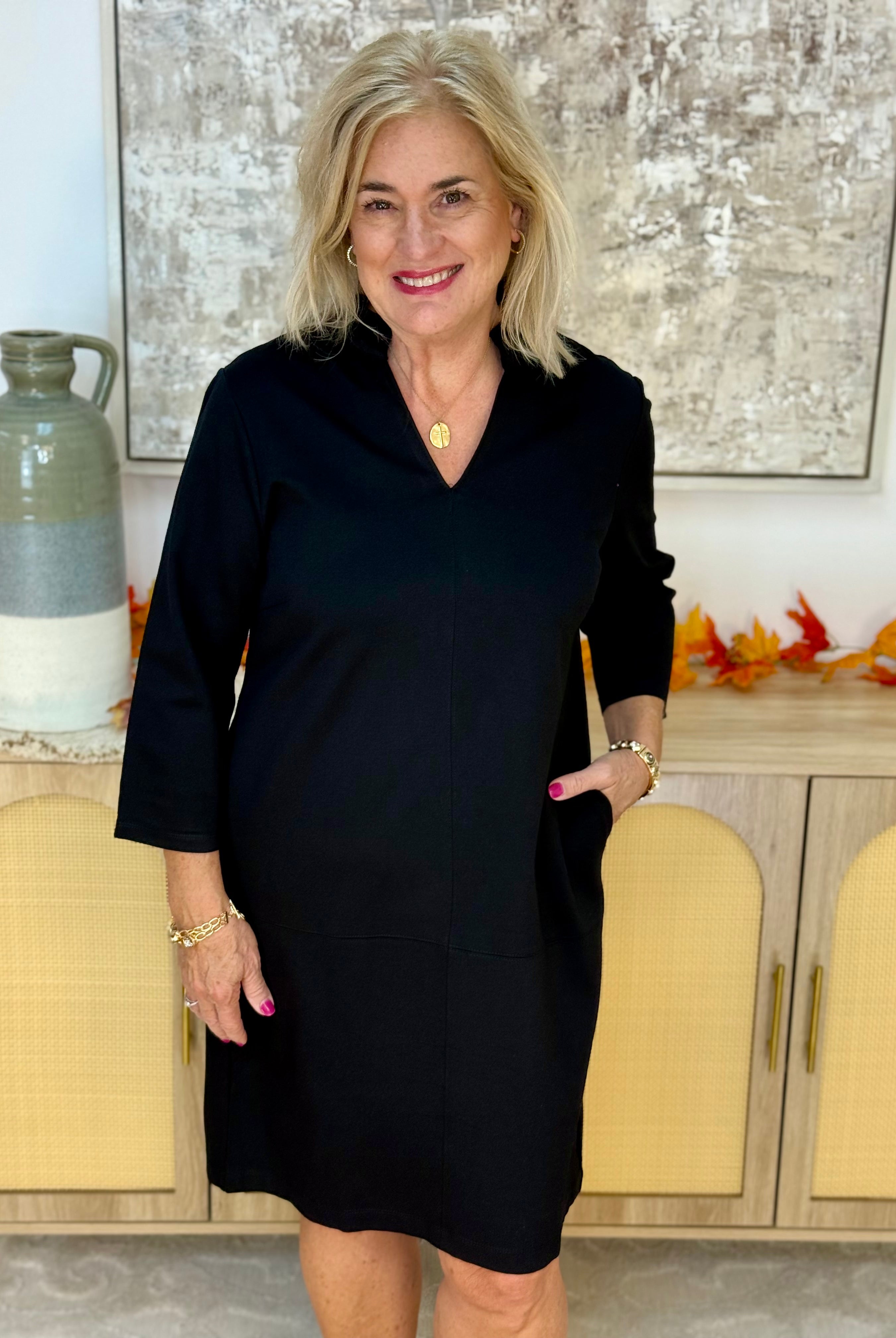 Magic A-Line Dress - Black-180 Dresses-Dear Scarlett-The Lovely Closet, Women's Fashion Boutique in Alexandria, KY