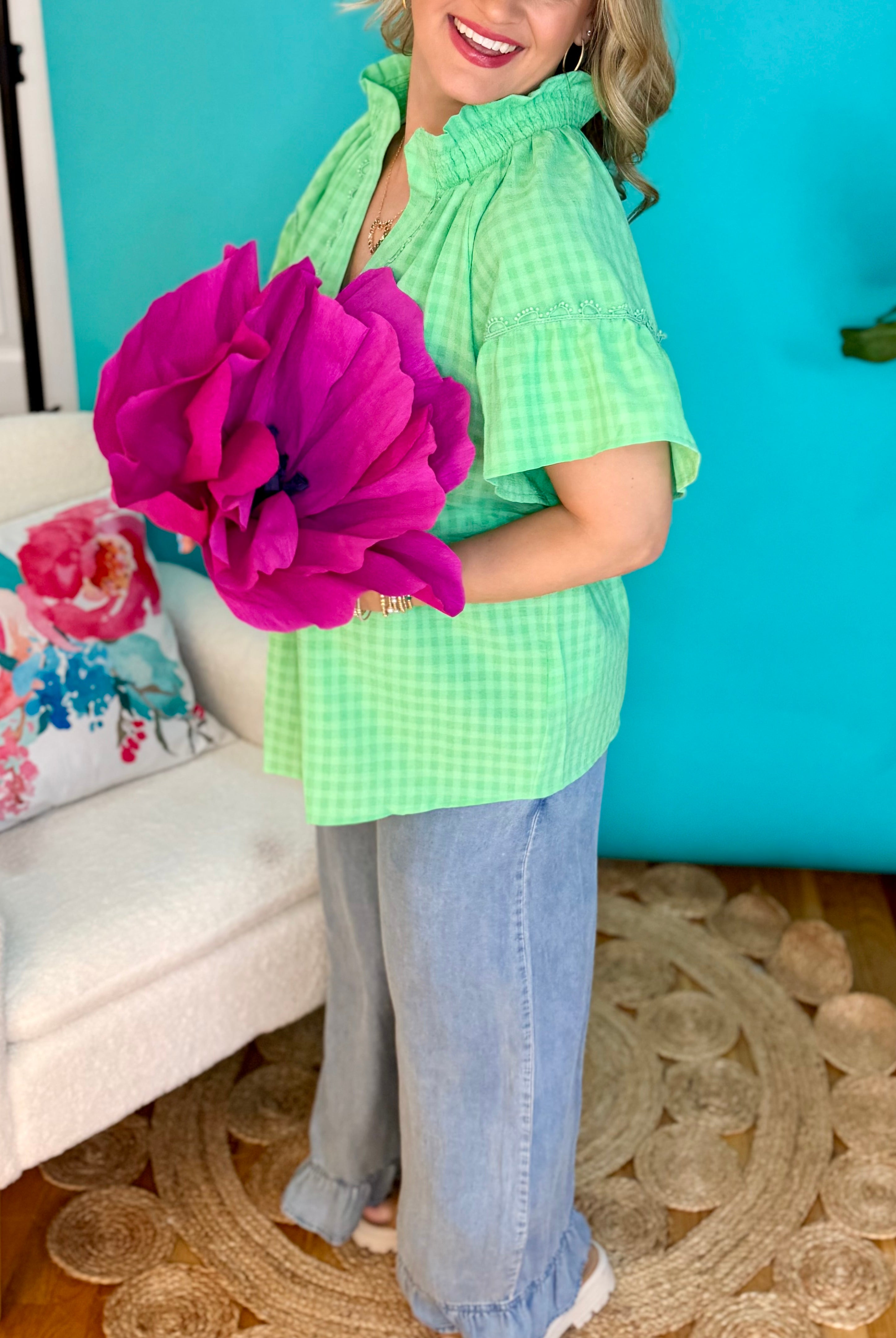 Slow Down Summer Top - Island Green-180 Dresses-Umgee-The Lovely Closet, Women's Fashion Boutique in Alexandria, KY