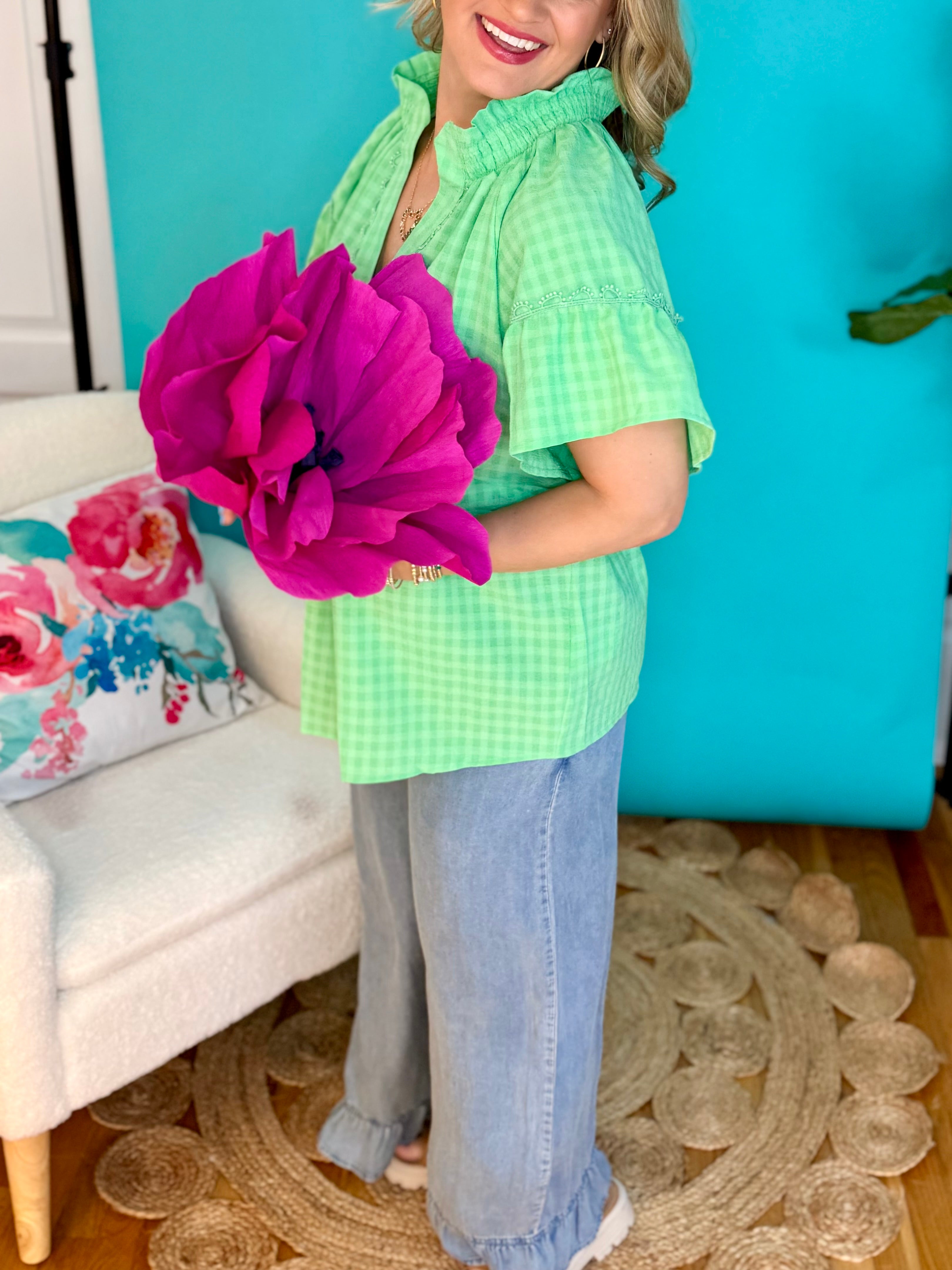 Slow Down Summer Top - Island Green-180 Dresses-Umgee-The Lovely Closet, Women's Fashion Boutique in Alexandria, KY