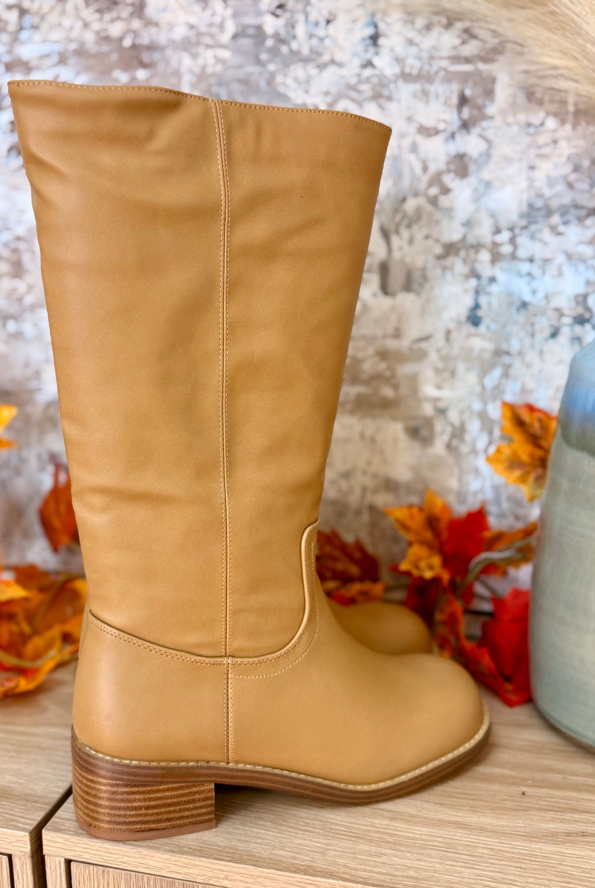 Corkys Put Up or Shut Up Boot - Camel Wide Calf-270 Shoes-Corkys-The Lovely Closet, Women's Fashion Boutique in Alexandria, KY