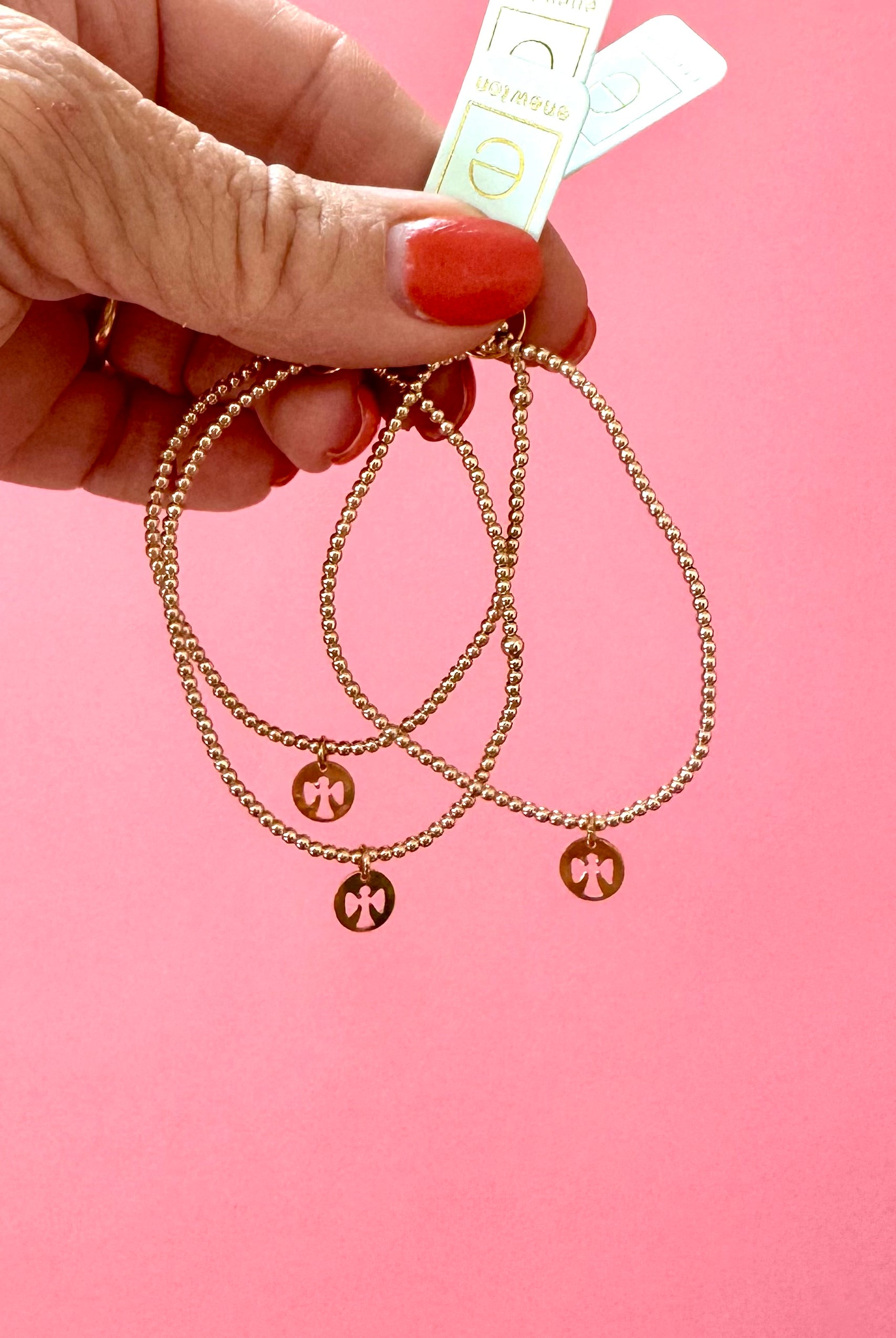 Classic Gold 2mm Guardian Angel Small Disc-260 eNewton-eNewton-The Lovely Closet, Women's Fashion Boutique in Alexandria, KY