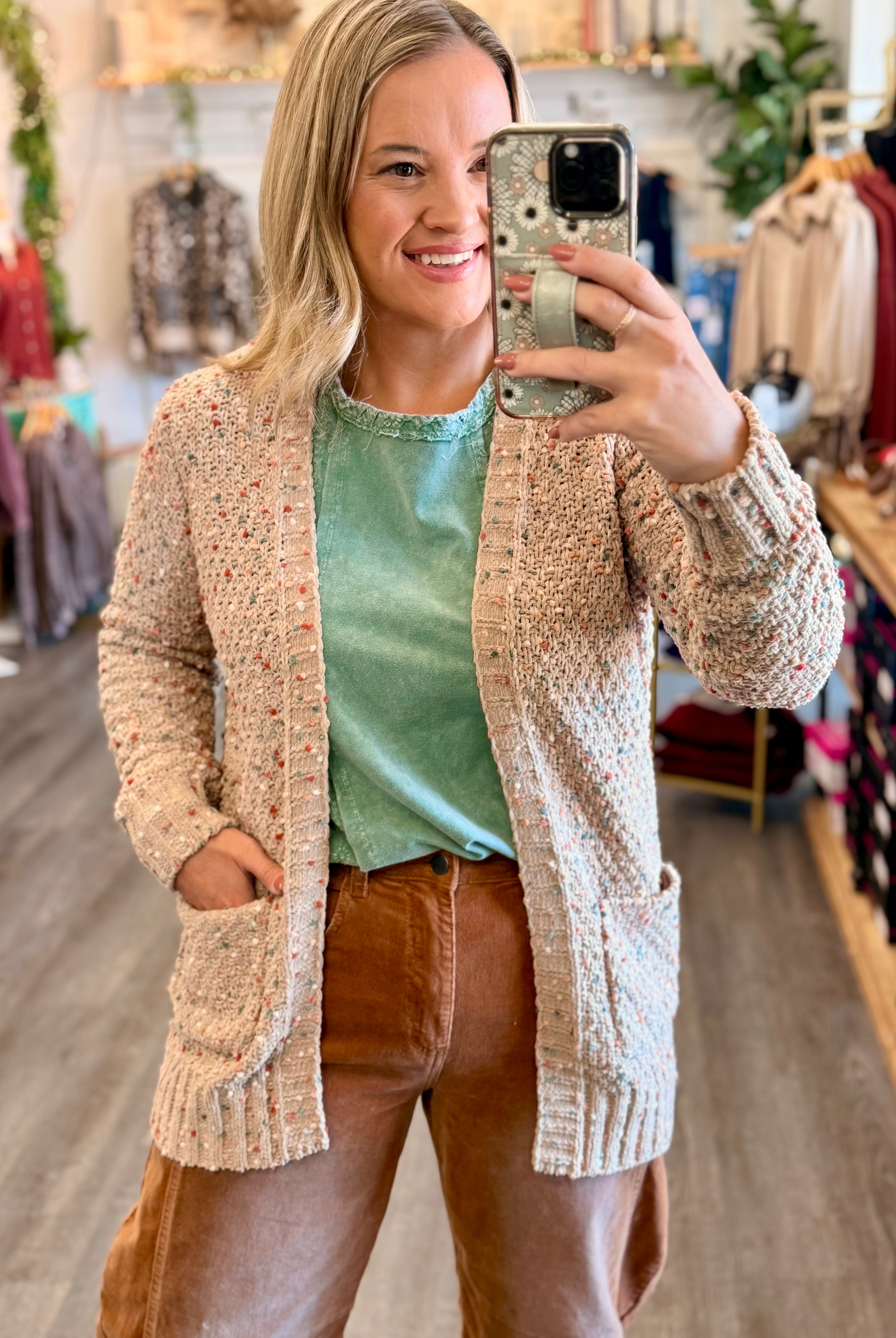 Where The Leaves Fall Cardigan Sweater-160 Cardigan/Kimonos-Staccato-The Lovely Closet, Women's Fashion Boutique in Alexandria, KY
