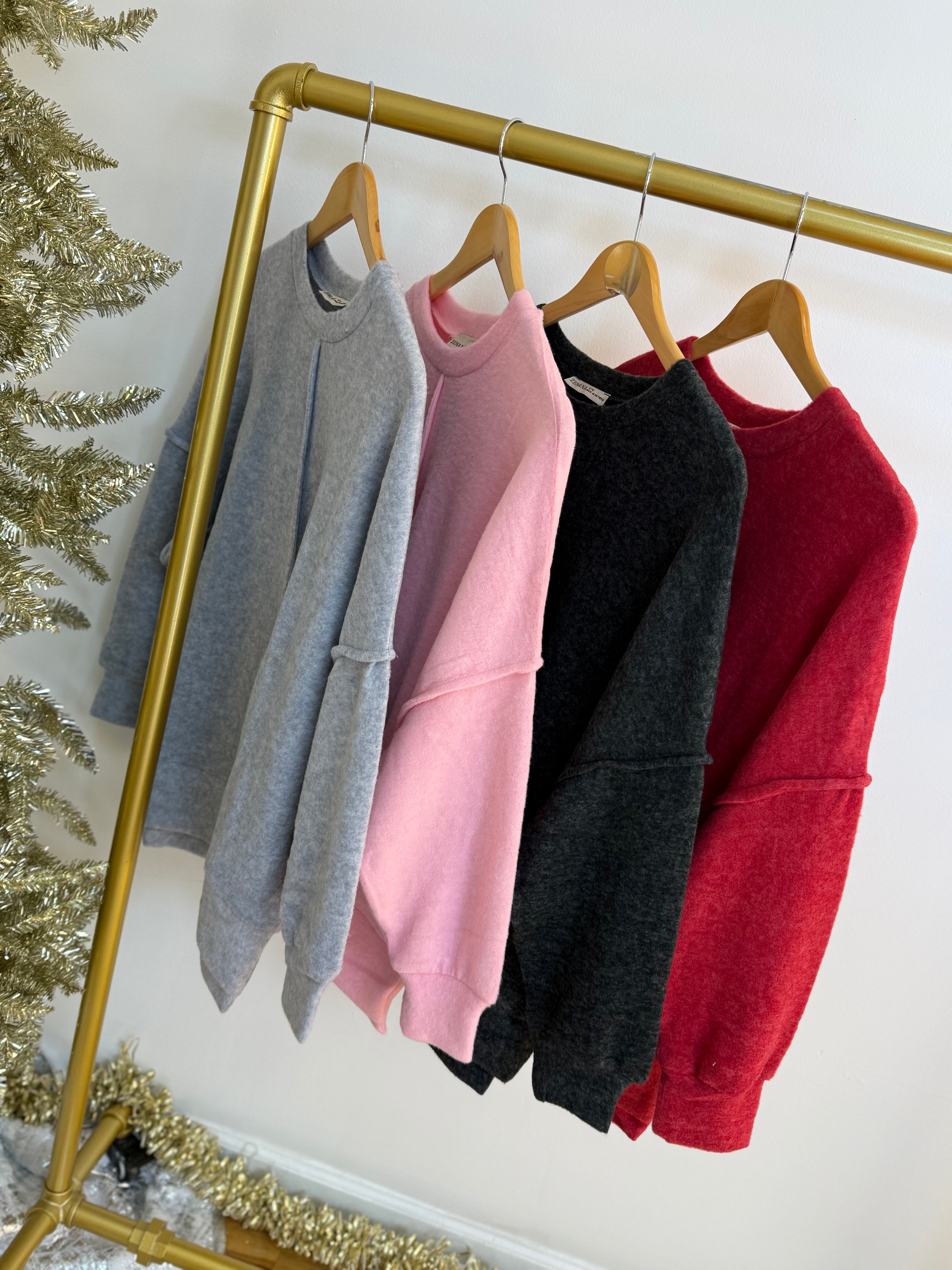 COLD SNAP TOP-110 Long Sleeve Top-zenana-The Lovely Closet, Women's Fashion Boutique in Alexandria, KY