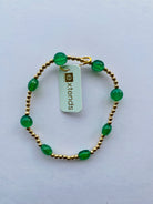 EXTENDS Admire Gold 3MM Bracelet - Green Onyx-260 eNewton-eNewton-The Lovely Closet, Women's Fashion Boutique in Alexandria, KY